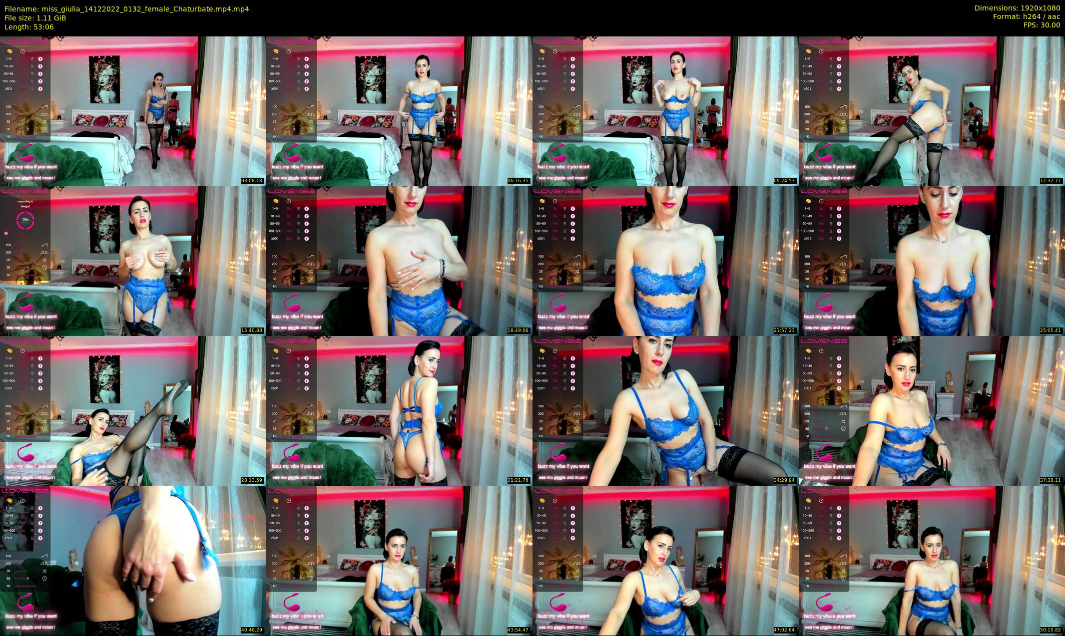 miss_giulia — 54 minute Chaturbate female cam show recording, 1080p, Dec 14, 2022