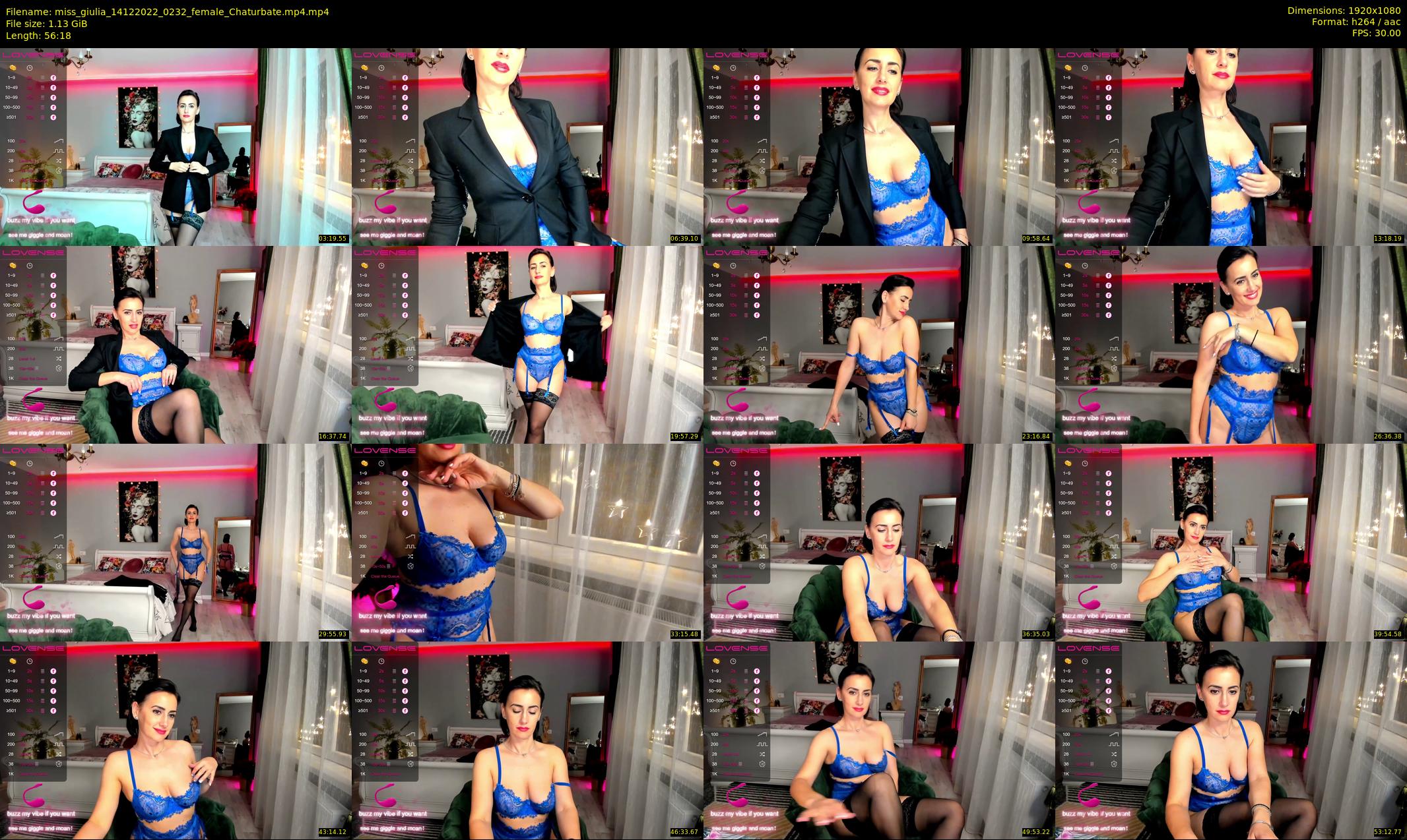 miss_giulia — 57 minute Chaturbate female cam show recording, 1080p, Dec 14, 2022