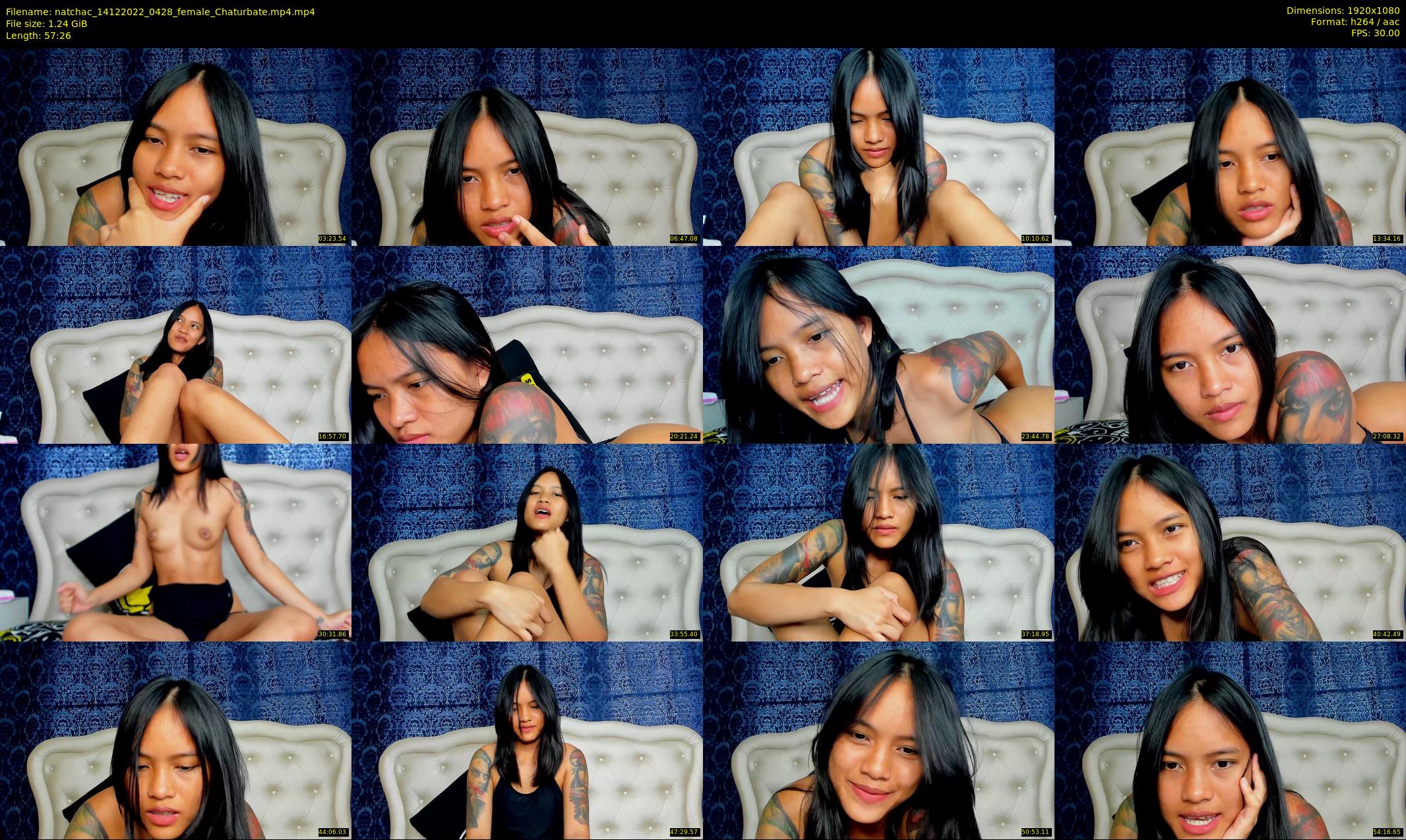 natchac — 58 minute Chaturbate female cam show recording, 1080p, Dec 14, 2022