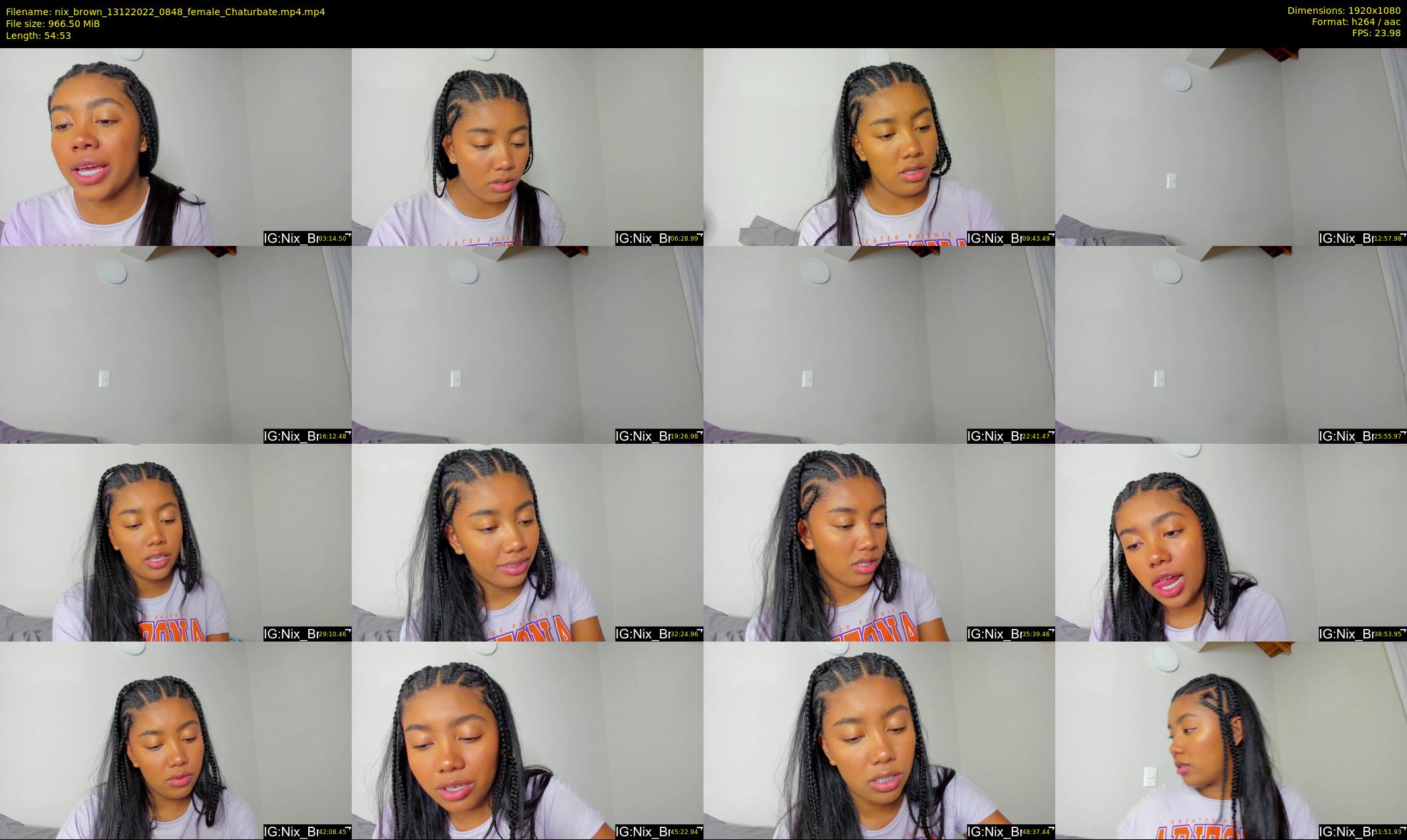 nix_brown — 55 minute Chaturbate female cam show recording, 1080p, Dec 13, 2022