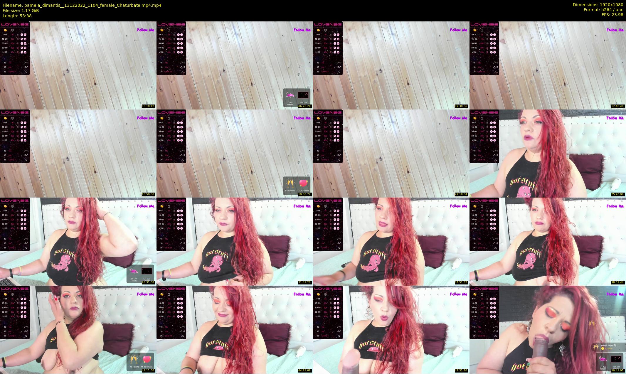 pamela_dimantis_ — 54 minute Chaturbate female cam show recording, 1080p, Dec 13, 2022