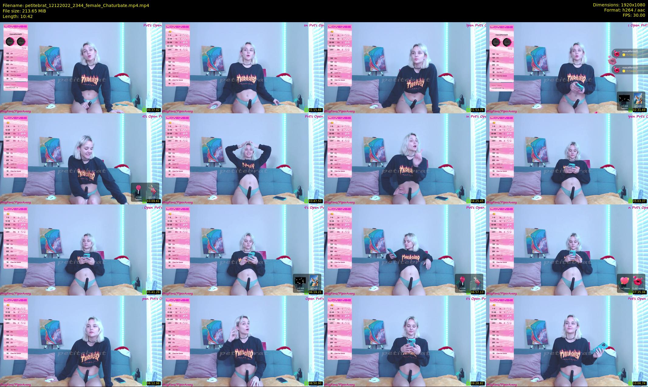 petitebrat — 11 minute Chaturbate female cam show recording, 1080p, Dec 12, 2022