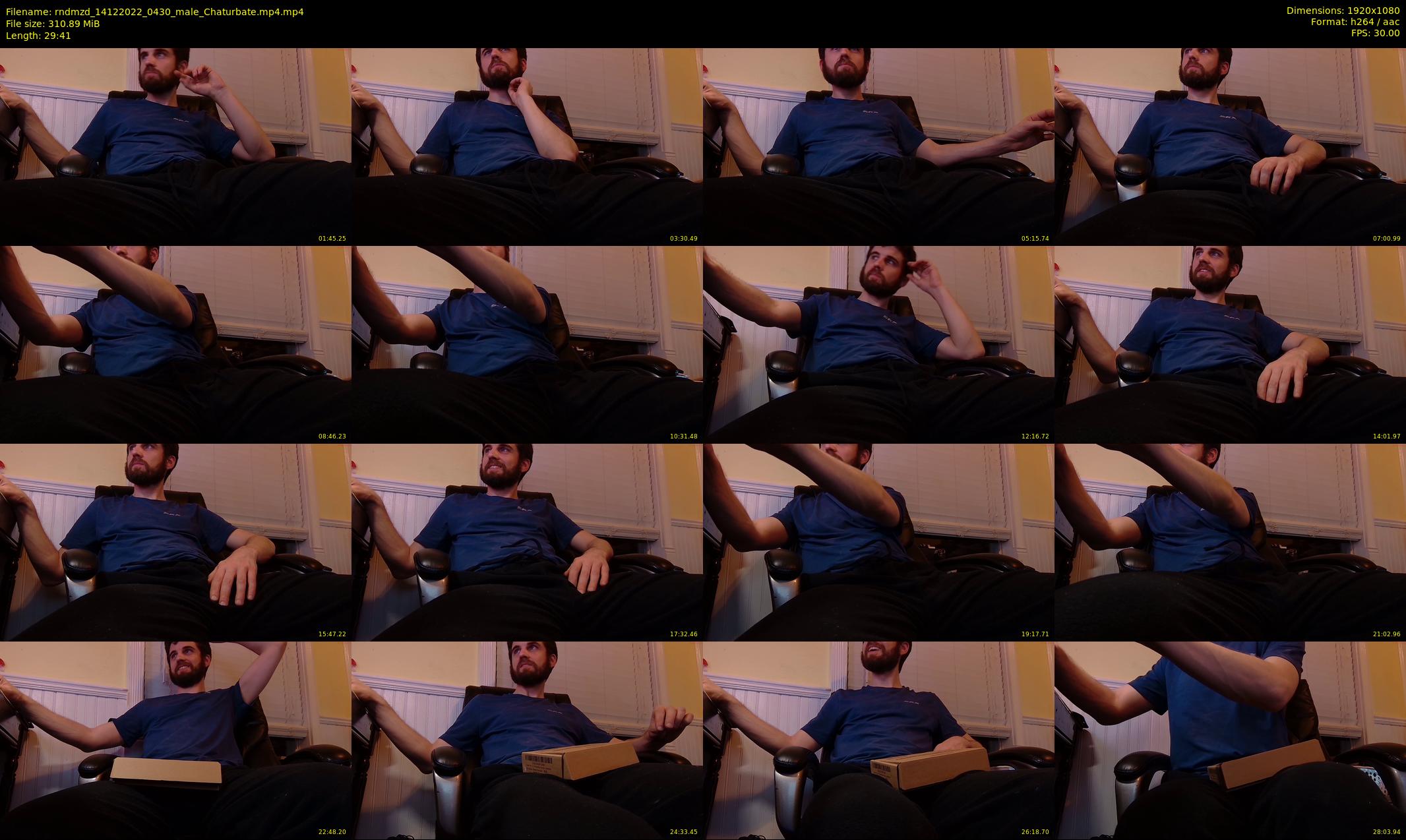 rndmzd — 30 minute Chaturbate male cam show recording, 1080p, Dec 14, 2022