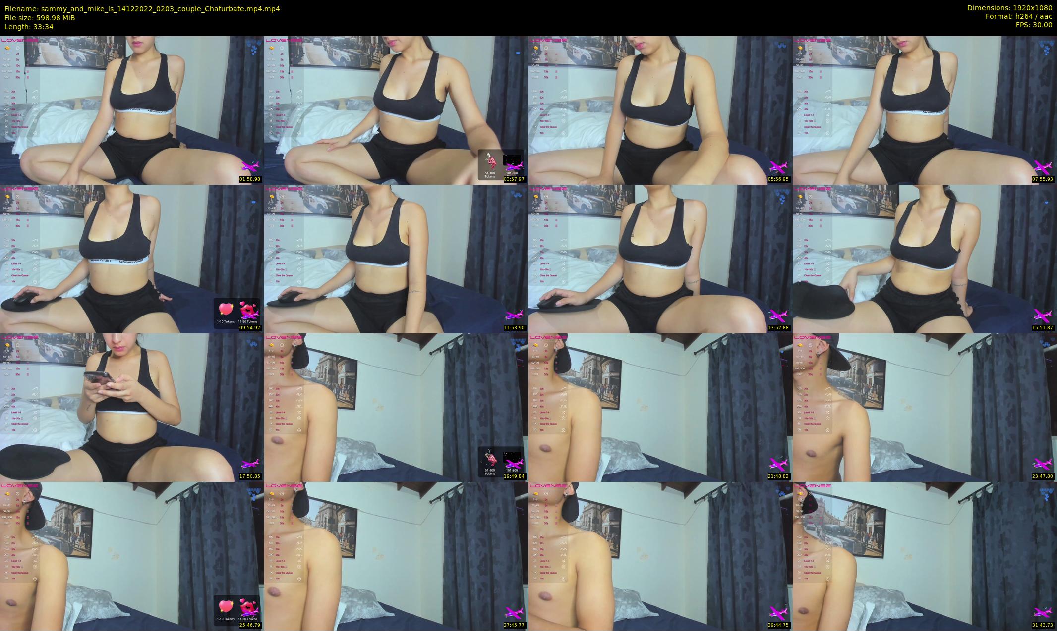 sammy_and_mike_ls — 34 minute Chaturbate couple cam show recording, 1080p, Dec 14, 2022