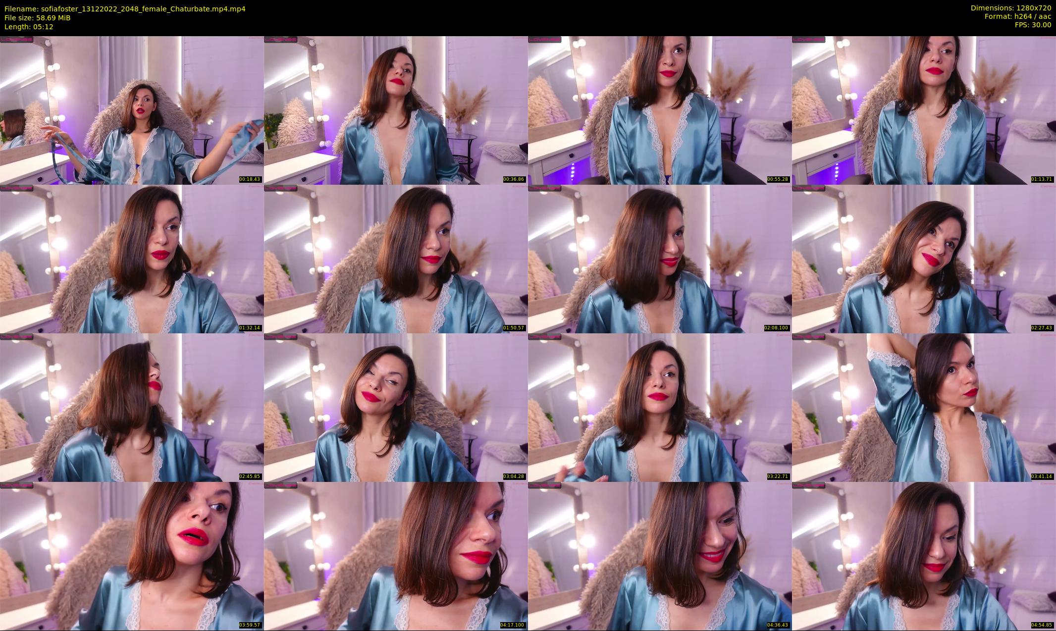 sofiafoster — 6 minute Chaturbate female cam show recording, 720p, Dec 13, 2022