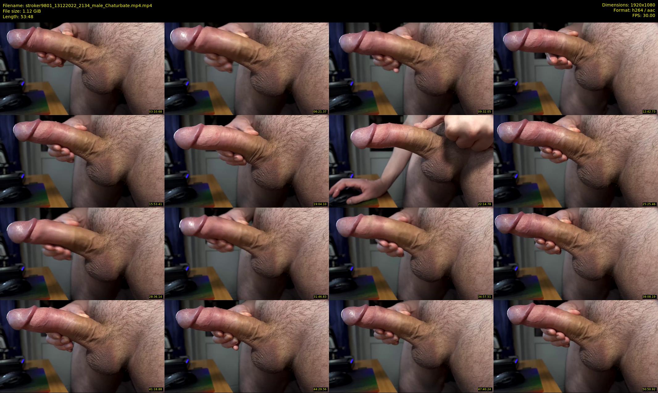stroker9801 — 54 minute Chaturbate male cam show recording, 1080p, Dec 13, 2022