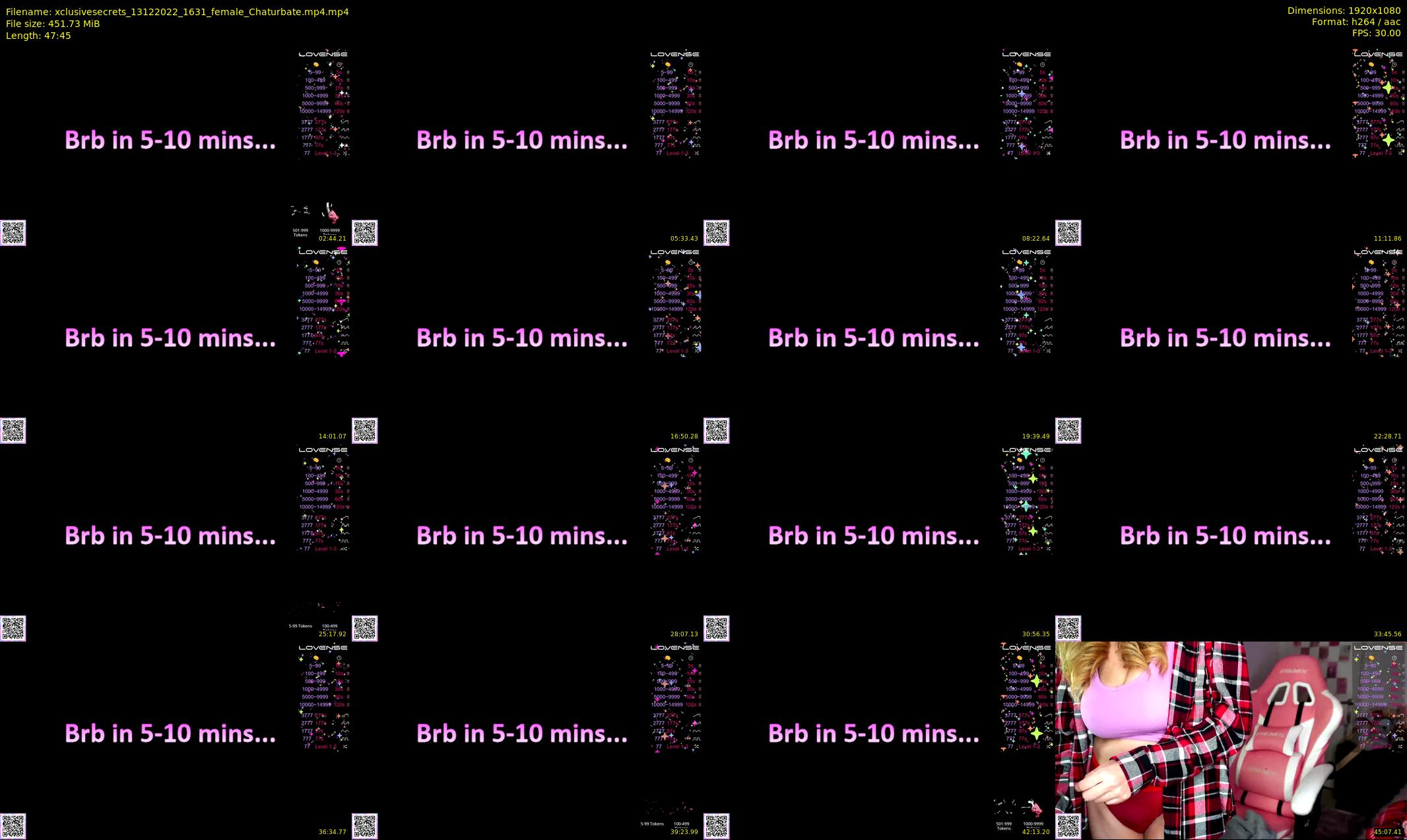 xclusivesecrets — 48 minute Chaturbate female cam show recording, 1080p, Dec 13, 2022