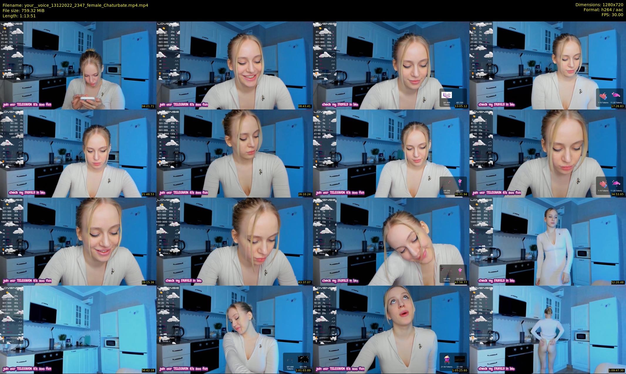 your__voice — 74 minute Chaturbate female cam show recording, 720p, Dec 13, 2022