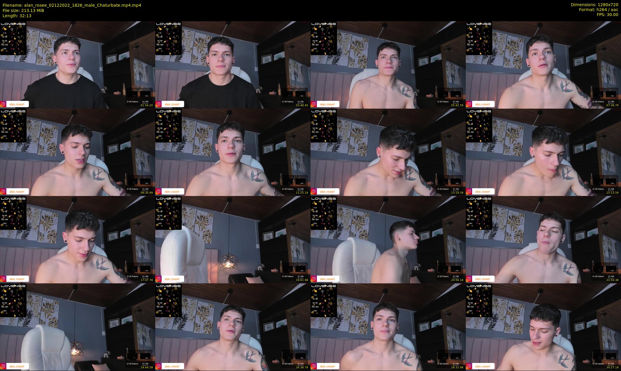 alan_rosee — 33 minute Chaturbate male cam show recording, 720p, Dec 2, 2022