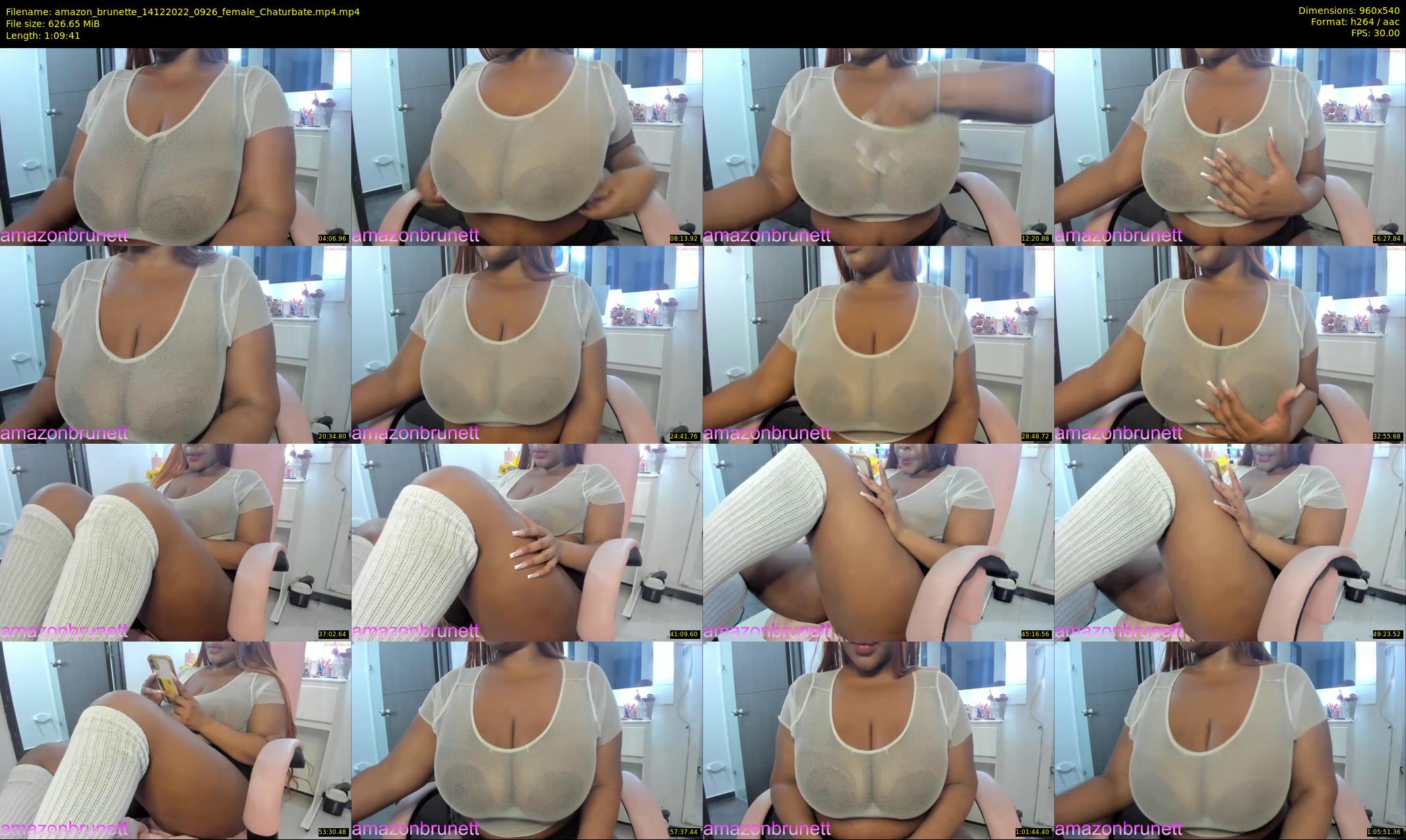 amazon_brunette — 70 minute Chaturbate female cam show recording, 480p, Dec 14, 2022