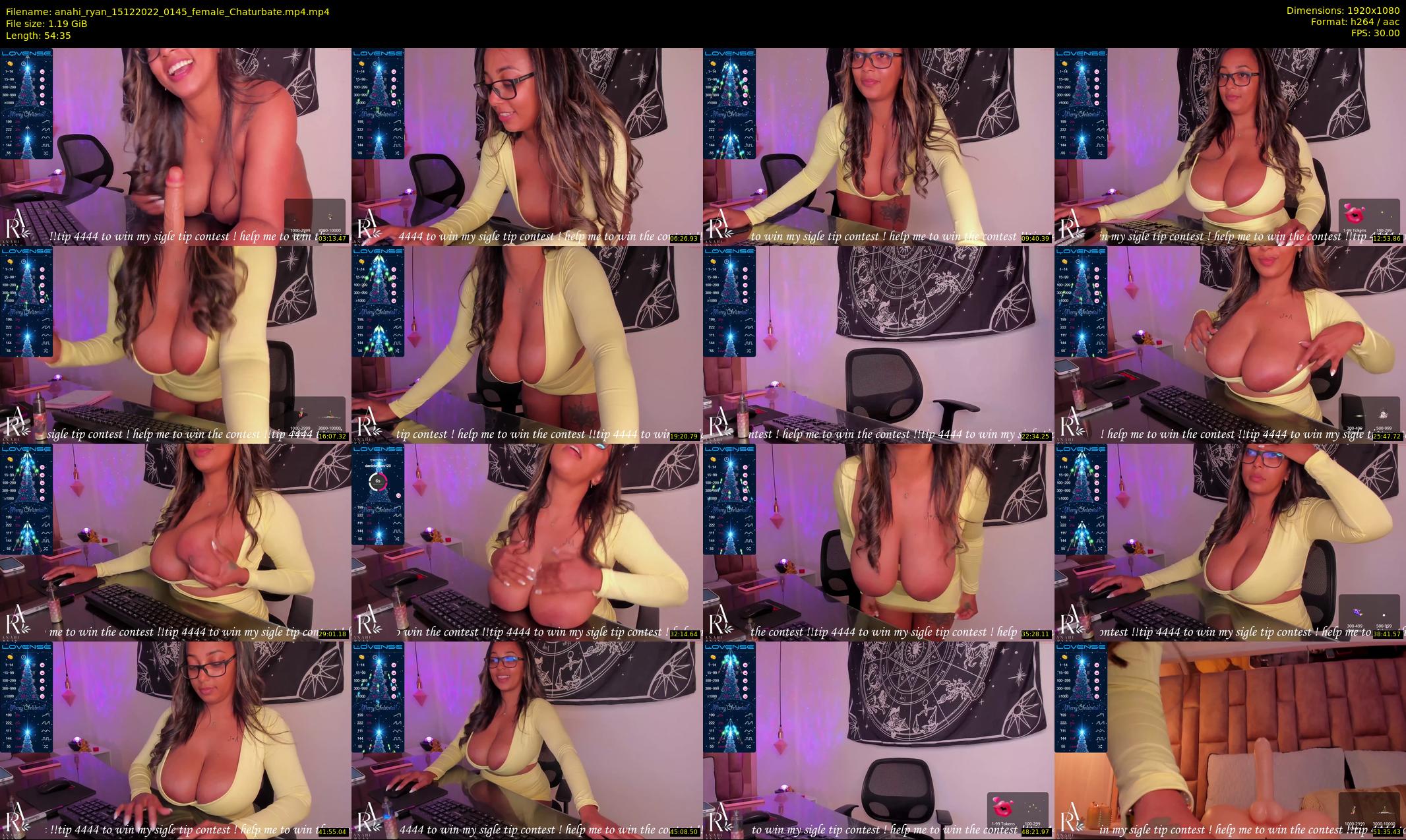 anahi_ryan — 55 minute Chaturbate female cam show recording, 1080p, Dec 15, 2022