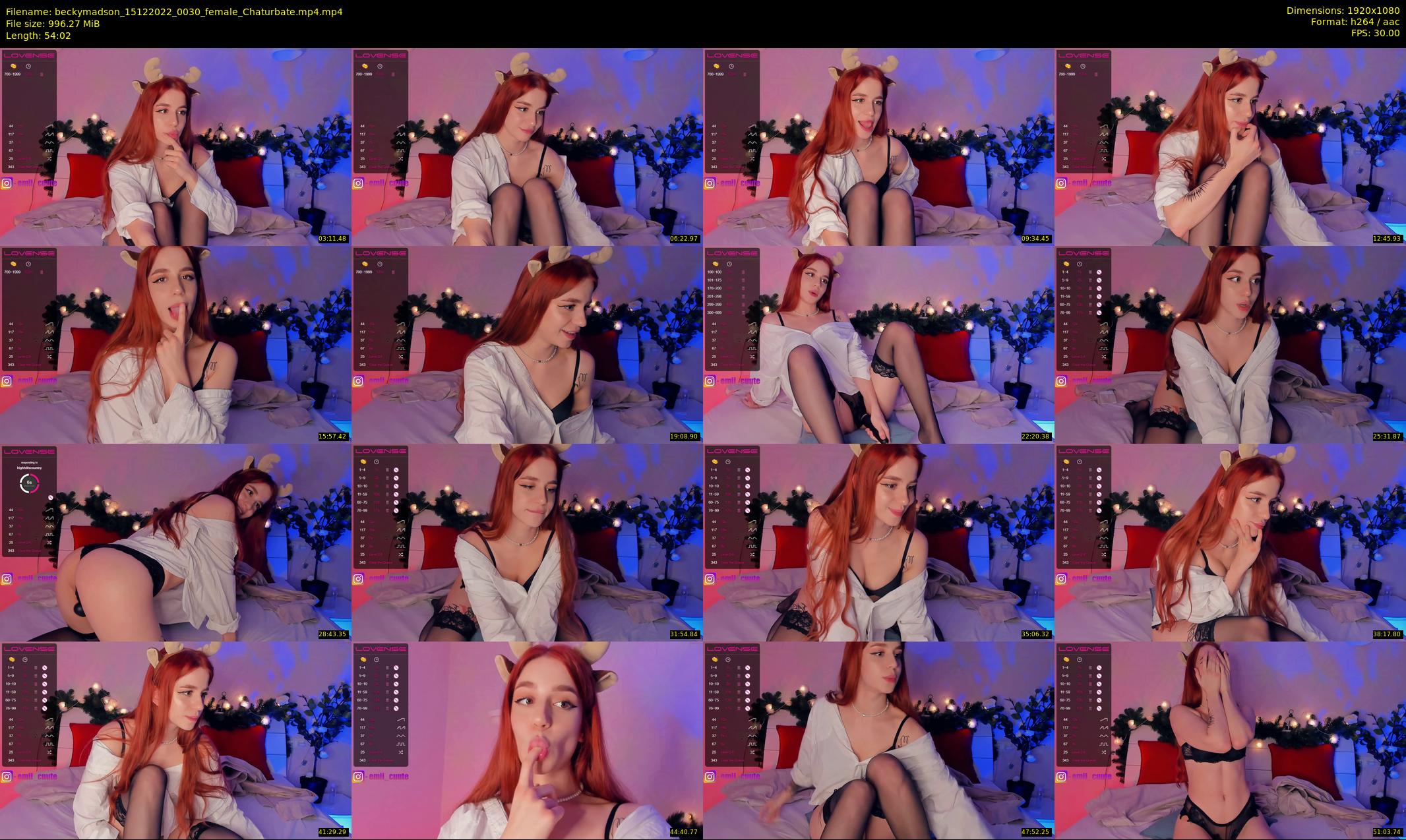 beckymadson — 55 minute Chaturbate female cam show recording, 1080p, Dec 15, 2022