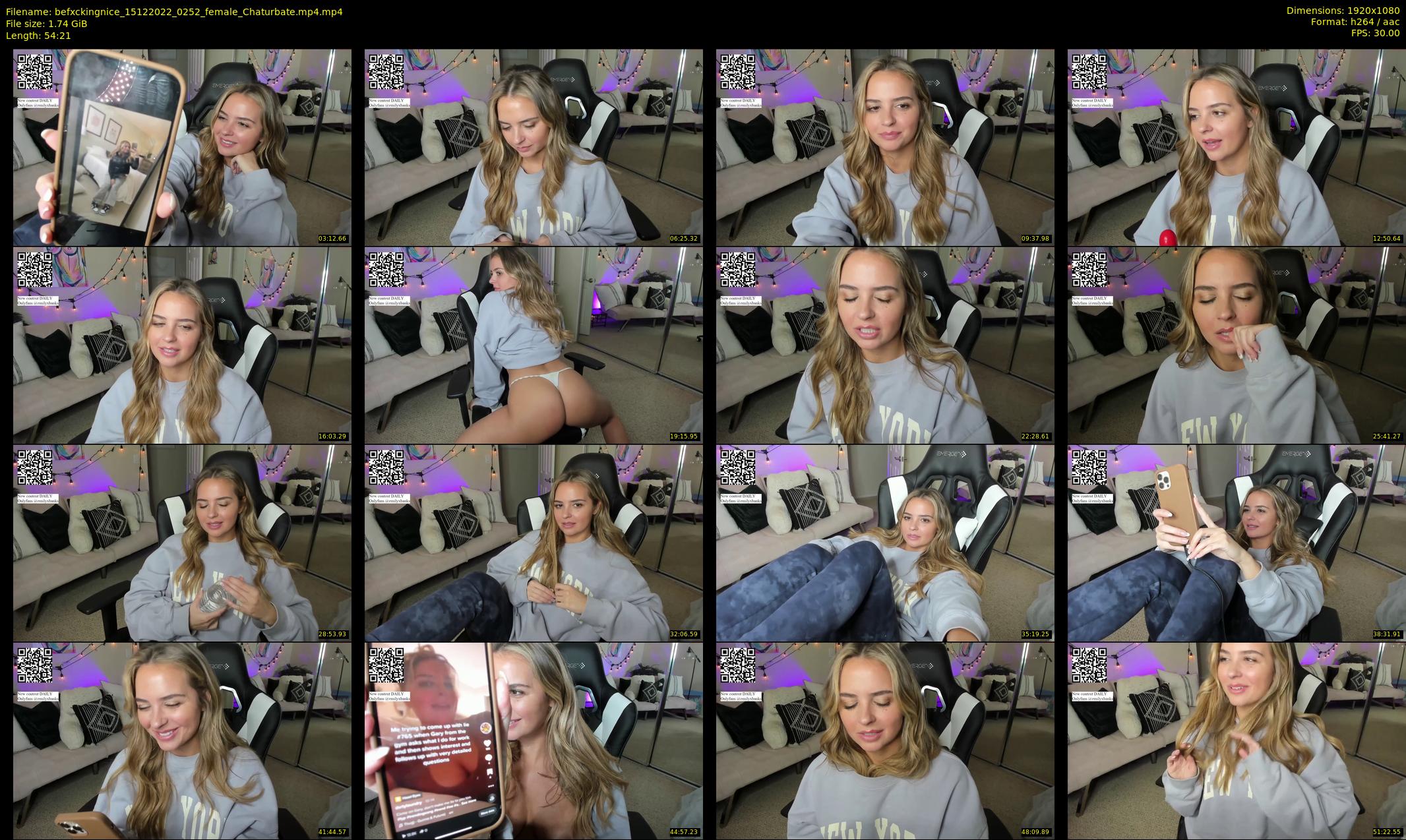 befxckingnice — 55 minute Chaturbate female cam show recording, 1080p, Dec 15, 2022