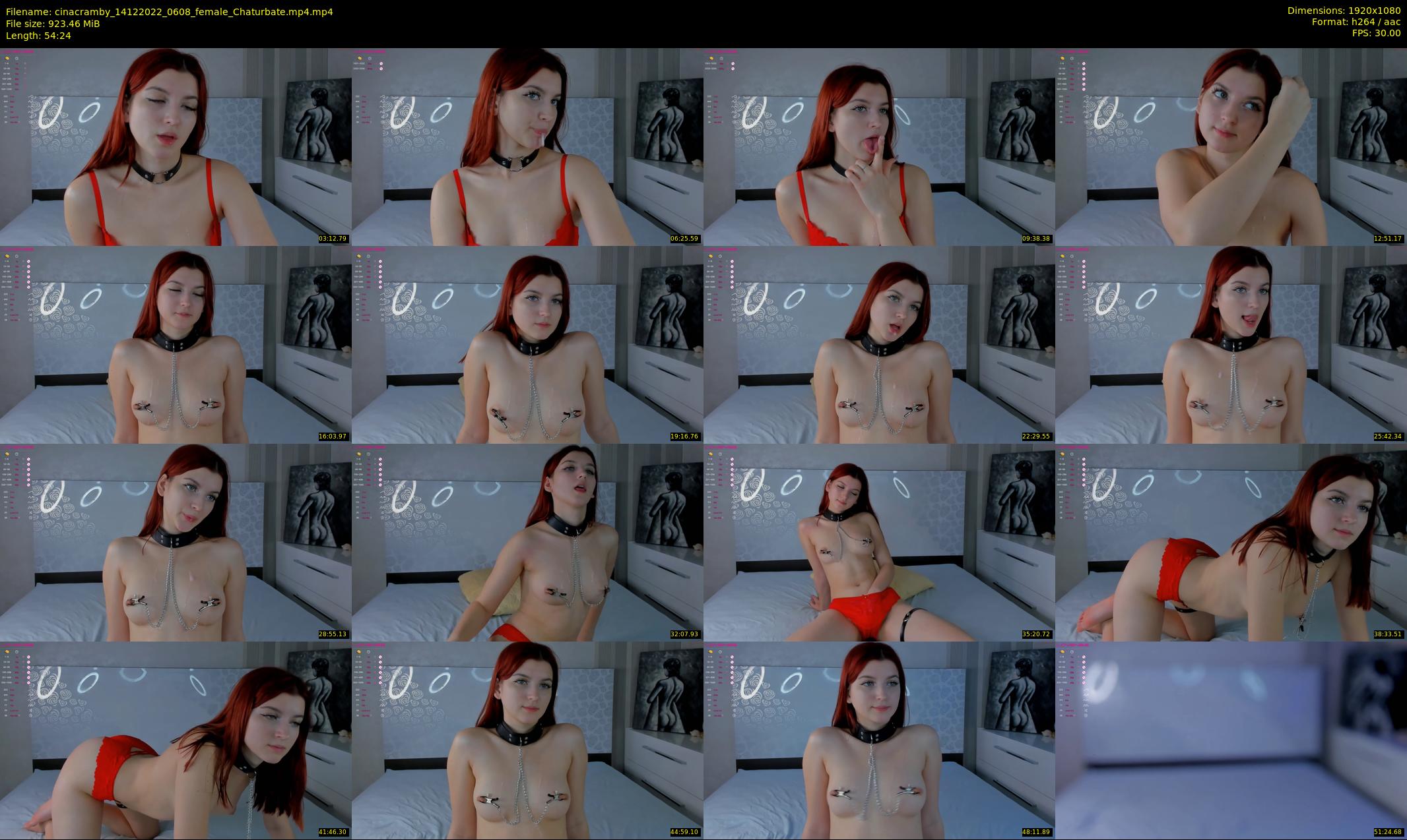 cinacramby — 55 minute Chaturbate female cam show recording, 1080p, Dec 14, 2022