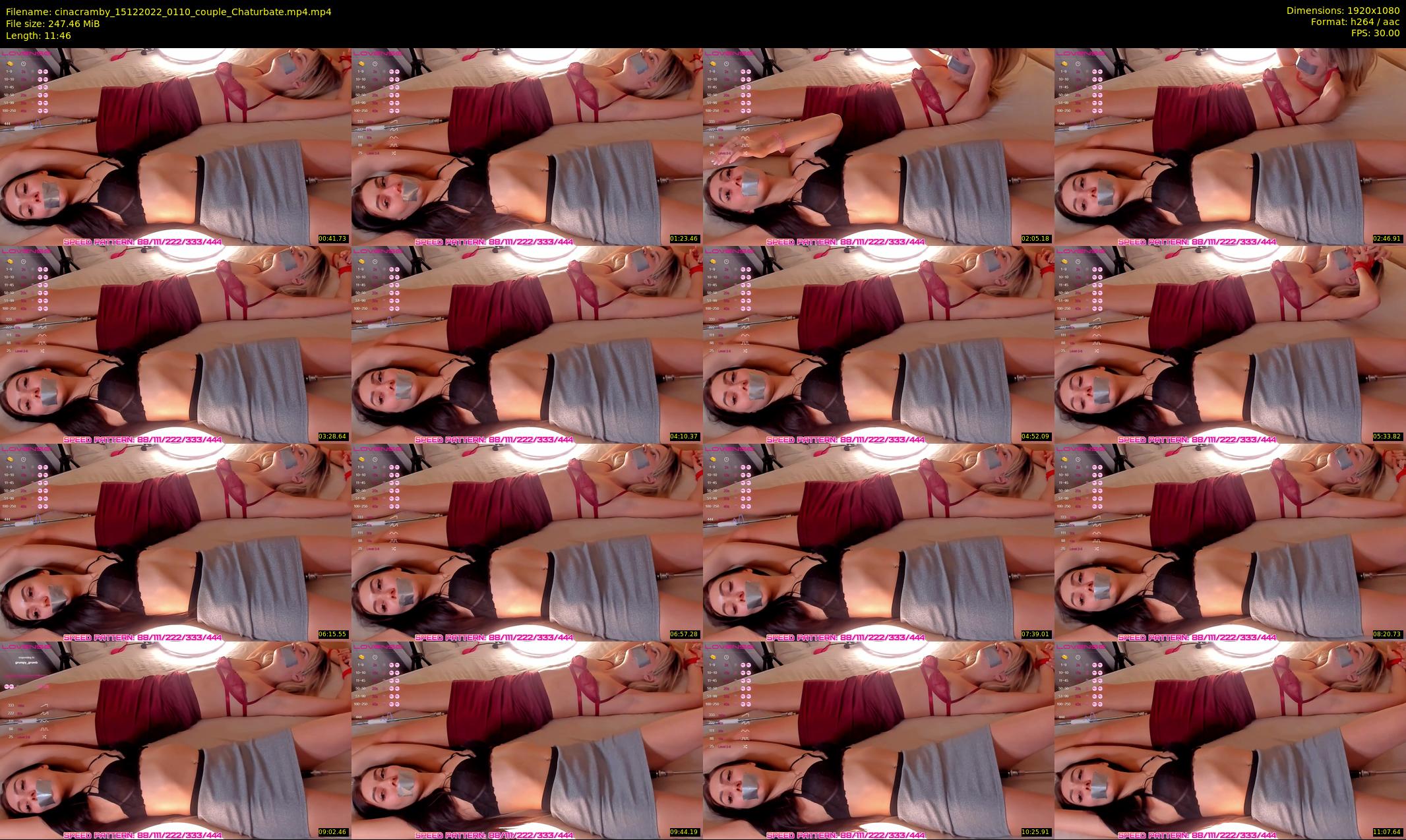 cinacramby — 12 minute Chaturbate female cam show recording, 1080p, Dec 15, 2022