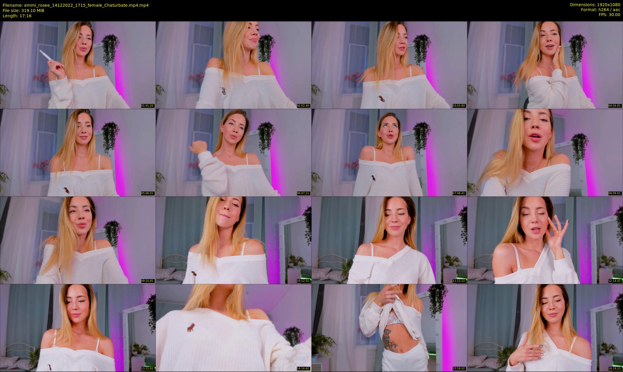 emmi_rosee — 18 minute Chaturbate female cam show recording, 1080p, Dec 14, 2022