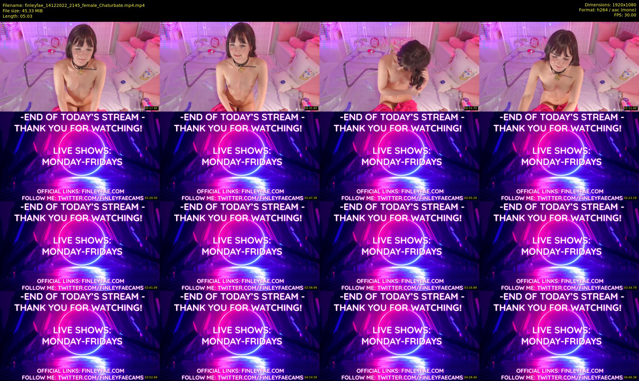 finleyfae — 6 minute Chaturbate female cam show recording, 1080p, Dec 14, 2022