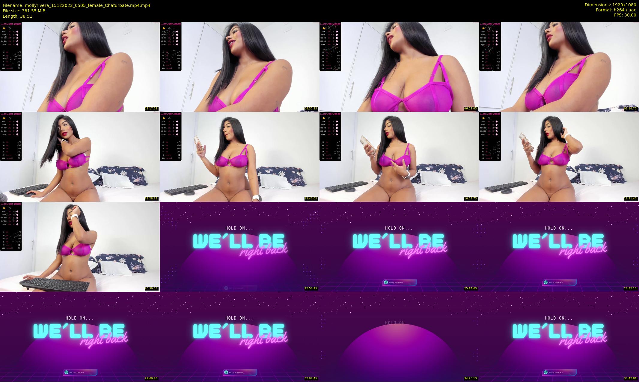 mollyrivera — 39 minute Chaturbate female cam show recording, 1080p, Dec 15, 2022