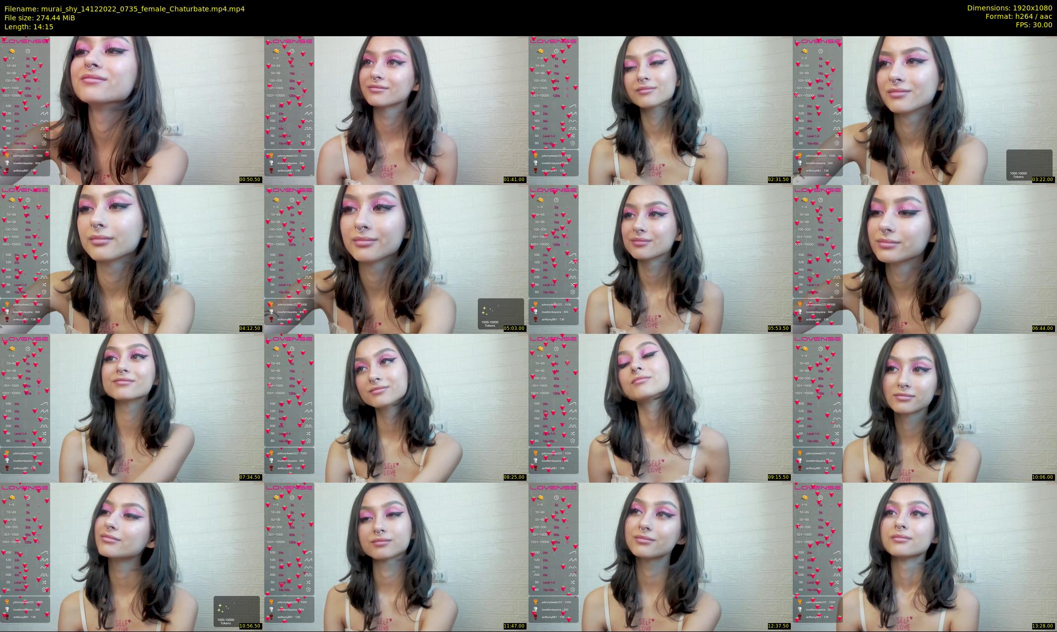 murai_shy — 15 minute Chaturbate female cam show recording, 1080p, Dec 14, 2022