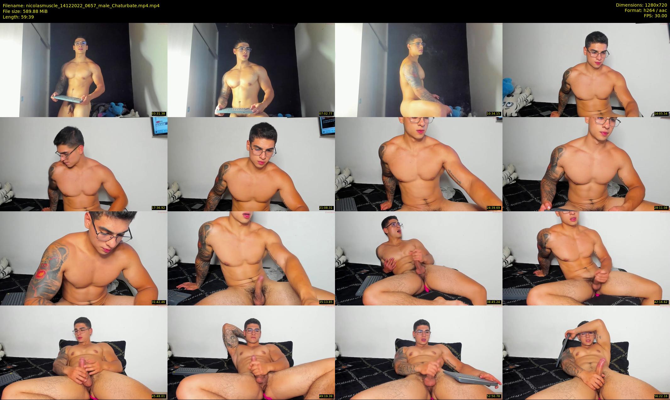 nicolasmuscle — 60 minute Chaturbate male cam show recording, 720p, Dec 14, 2022