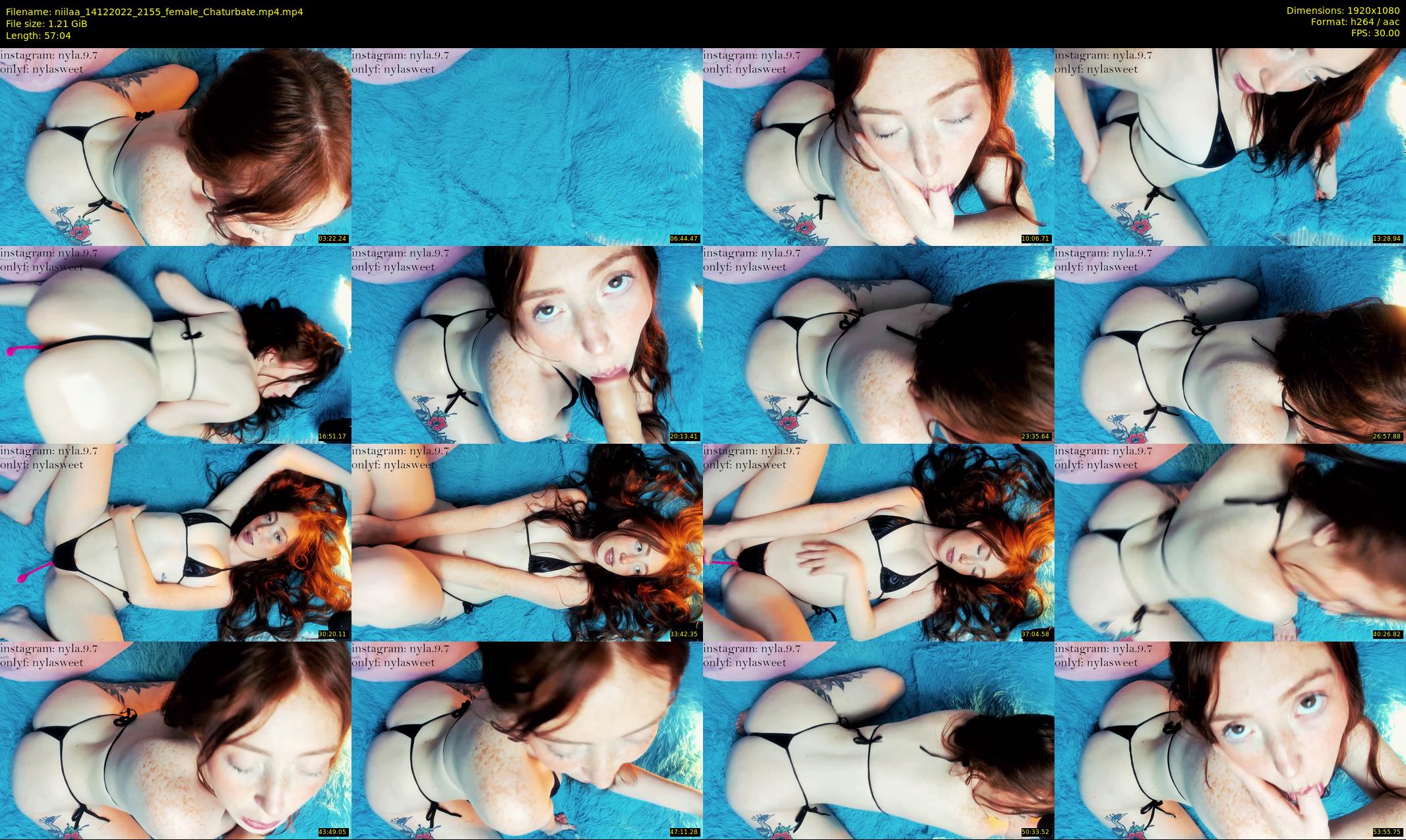 niilaa — 58 minute Chaturbate female cam show recording, 1080p, Dec 14, 2022