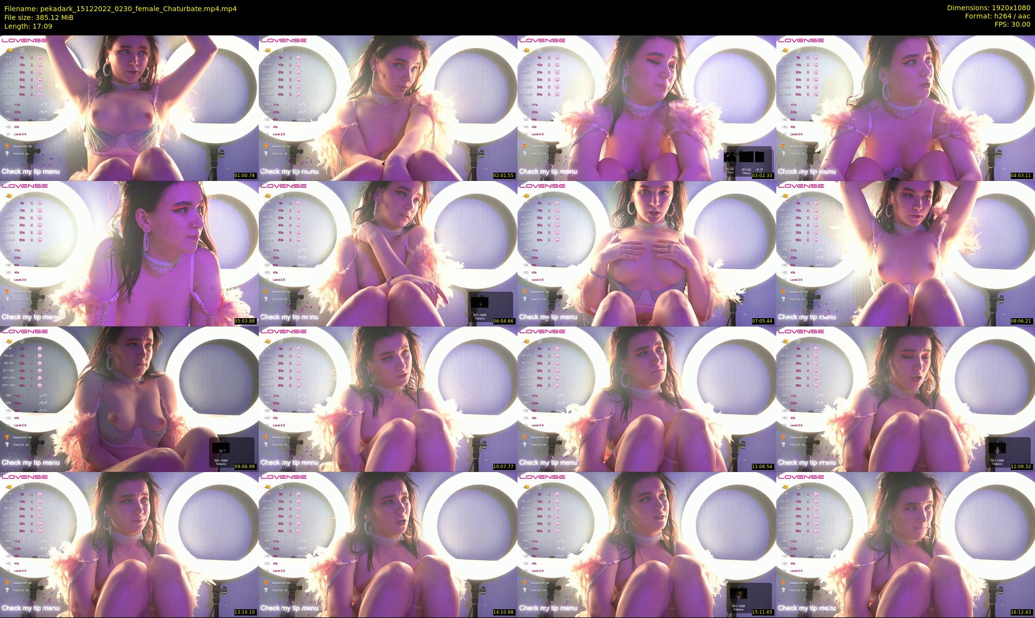 pekadark — 18 minute Chaturbate female cam show recording, 1080p, Dec 15, 2022