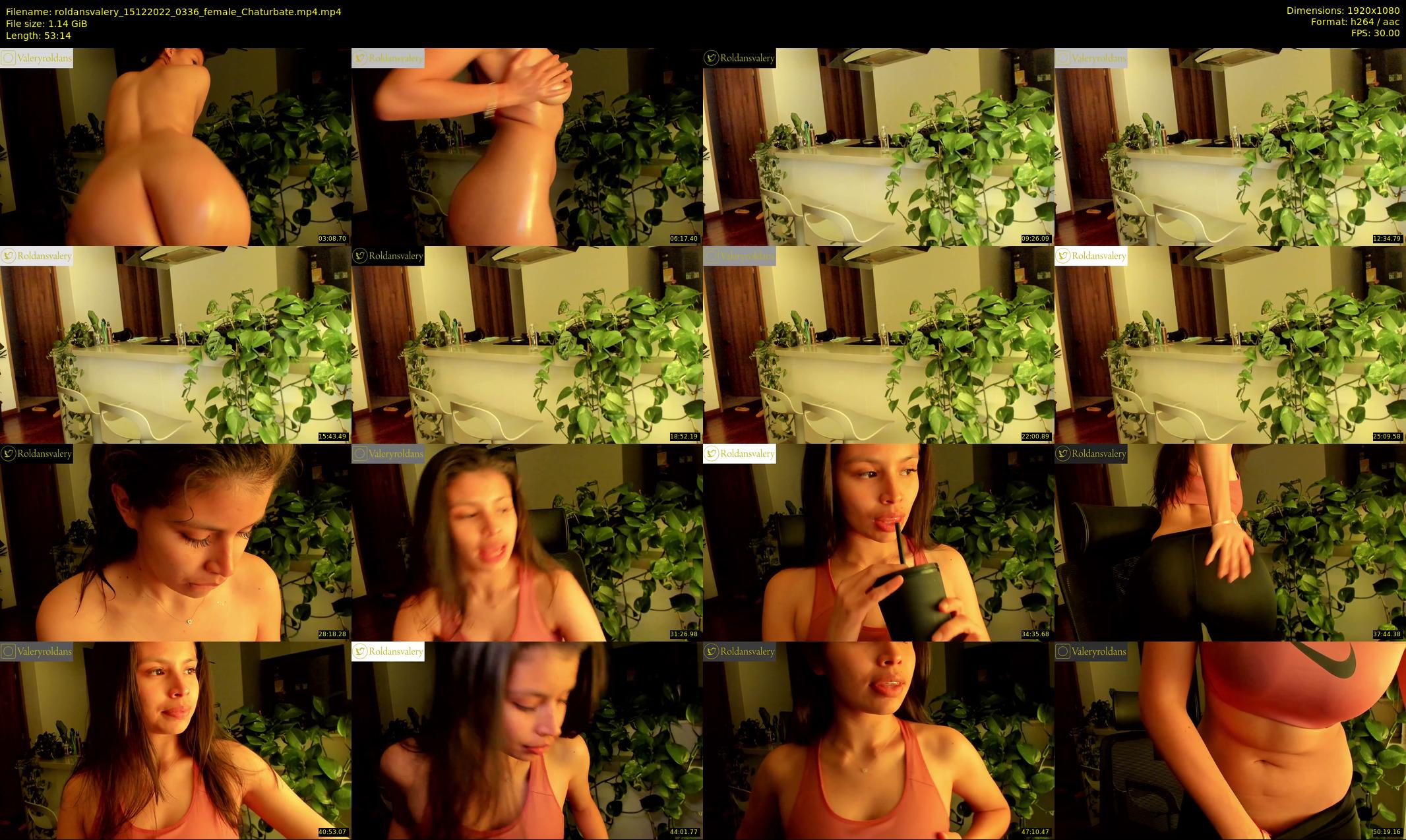 roldansvalery — 54 minute Chaturbate female cam show recording, 1080p, Dec 15, 2022