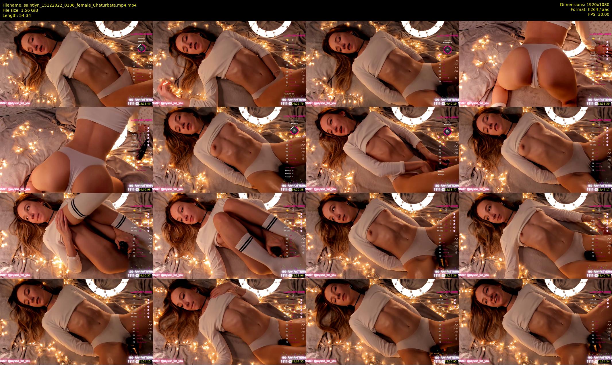 saintlyn — 55 minute Chaturbate female cam show recording, 1080p, Dec 15, 2022