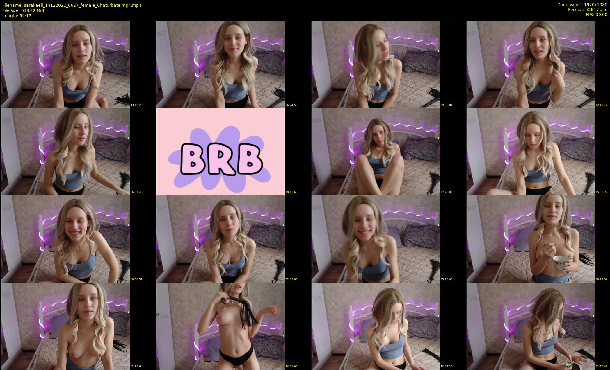 sarakaell — 55 minute Chaturbate female cam show recording, 1080p, Dec 14, 2022
