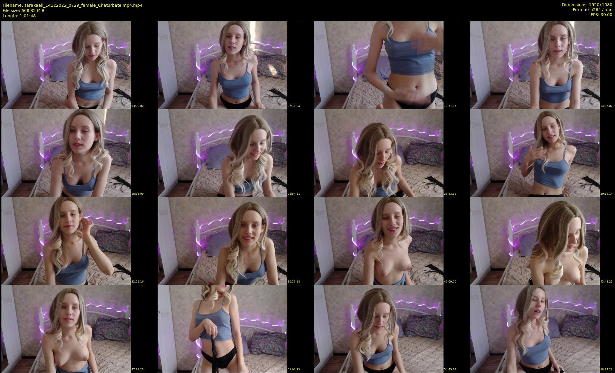 sarakaell — 62 minute Chaturbate female cam show recording, 1080p, Dec 14, 2022