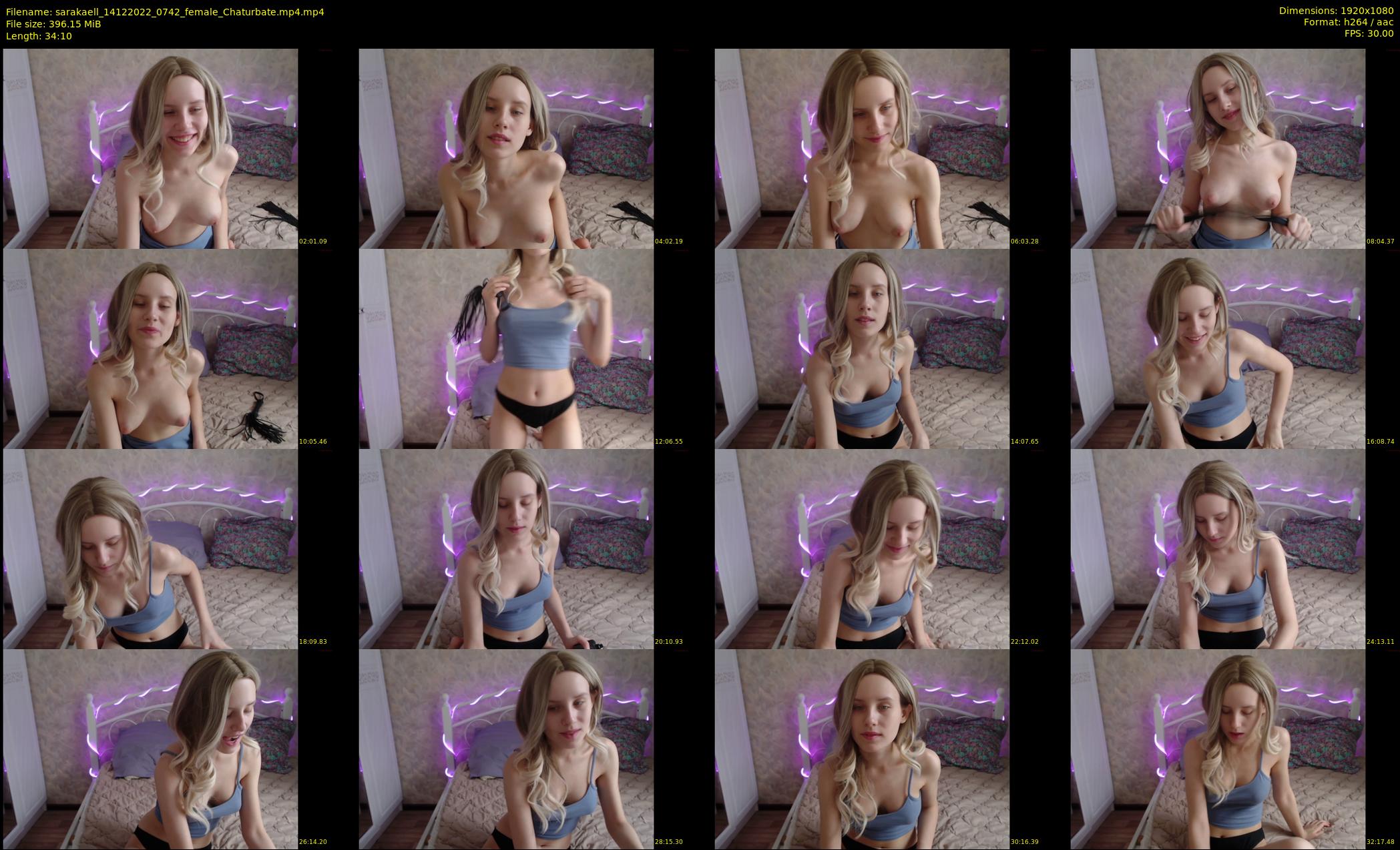 sarakaell — 35 minute Chaturbate female cam show recording, 1080p, Dec 14, 2022