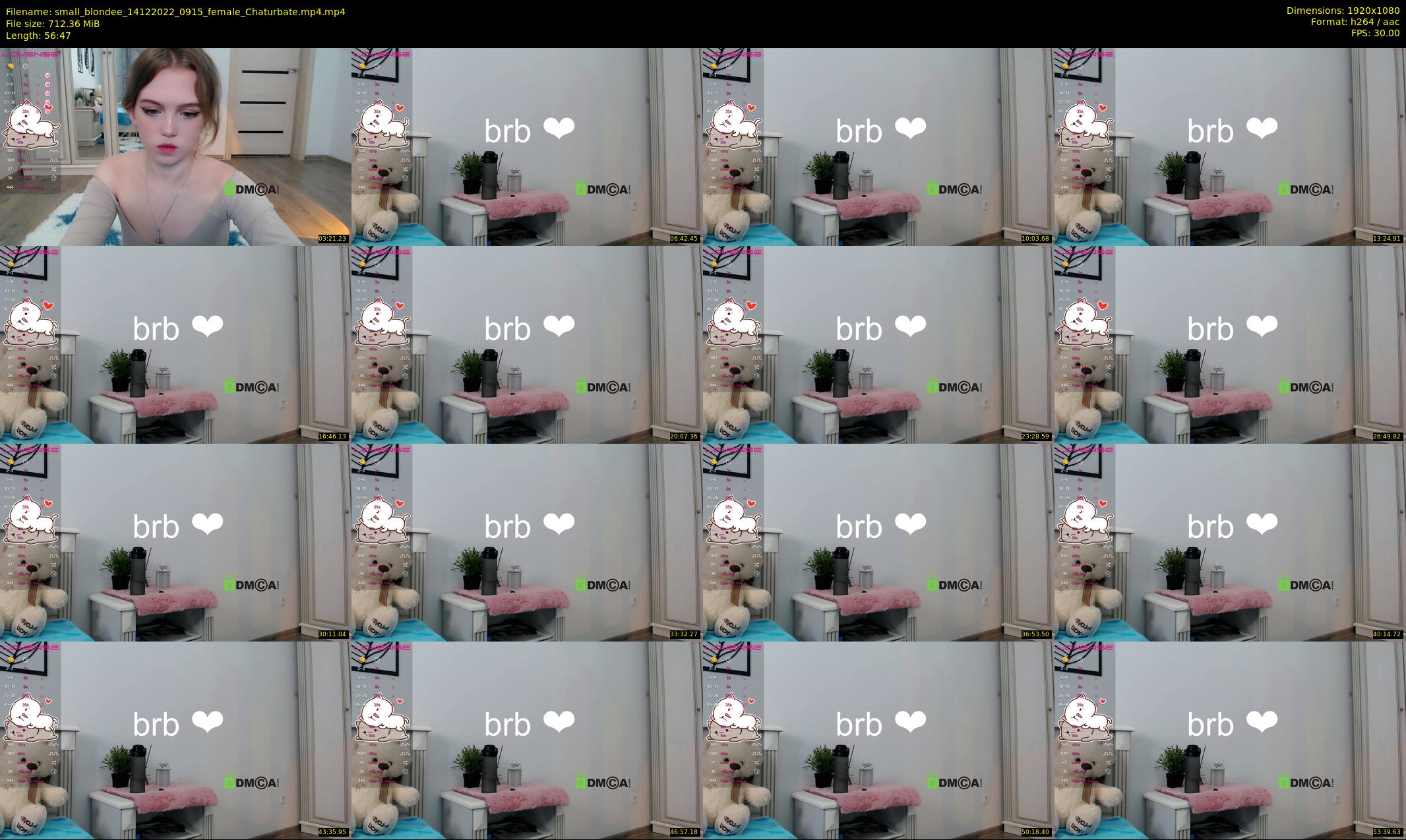 small_blondee — 57 minute Chaturbate female cam show recording, 1080p, Dec 14, 2022