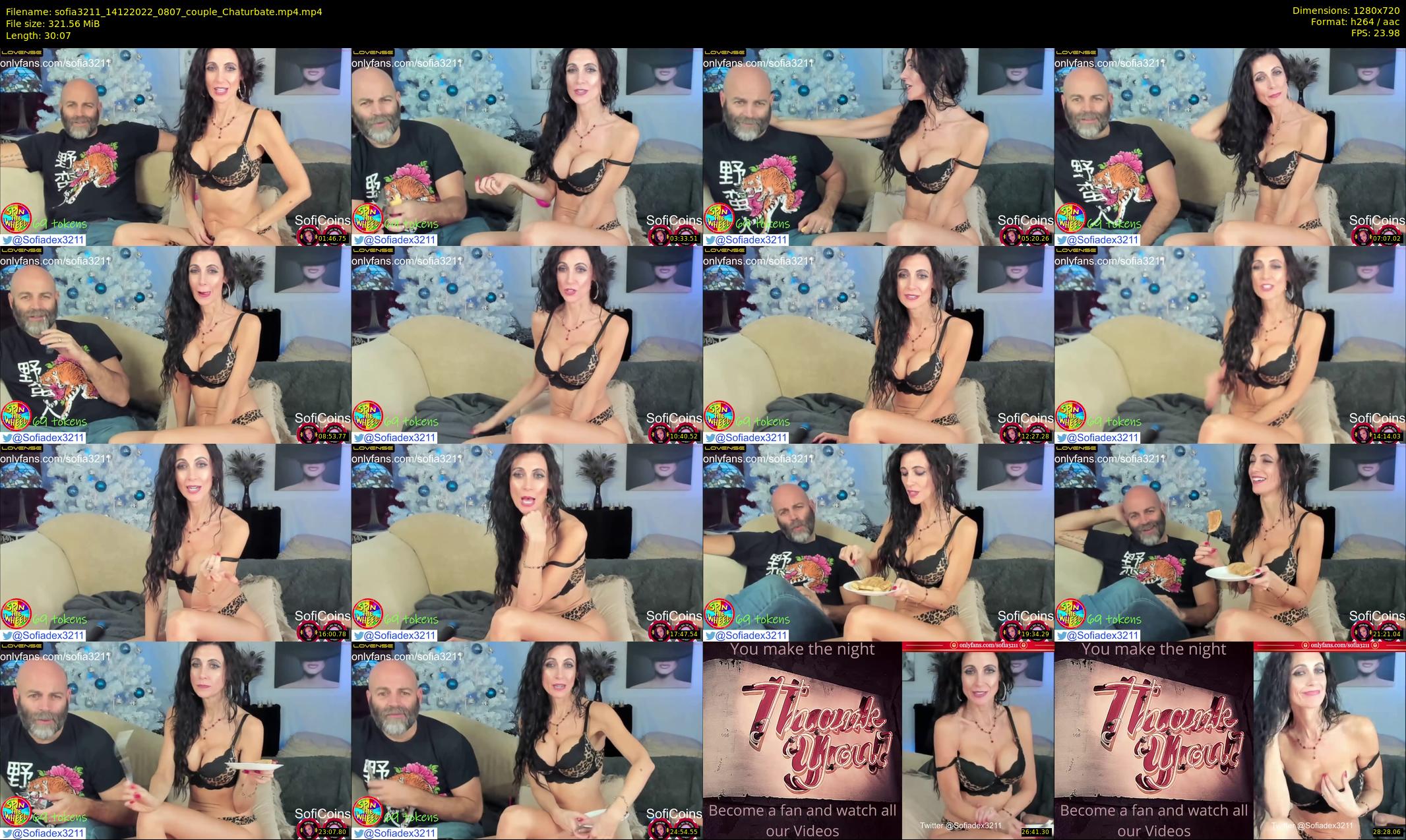 sofia3211 — 31 minute Chaturbate couple cam show recording, 720p, Dec 14, 2022