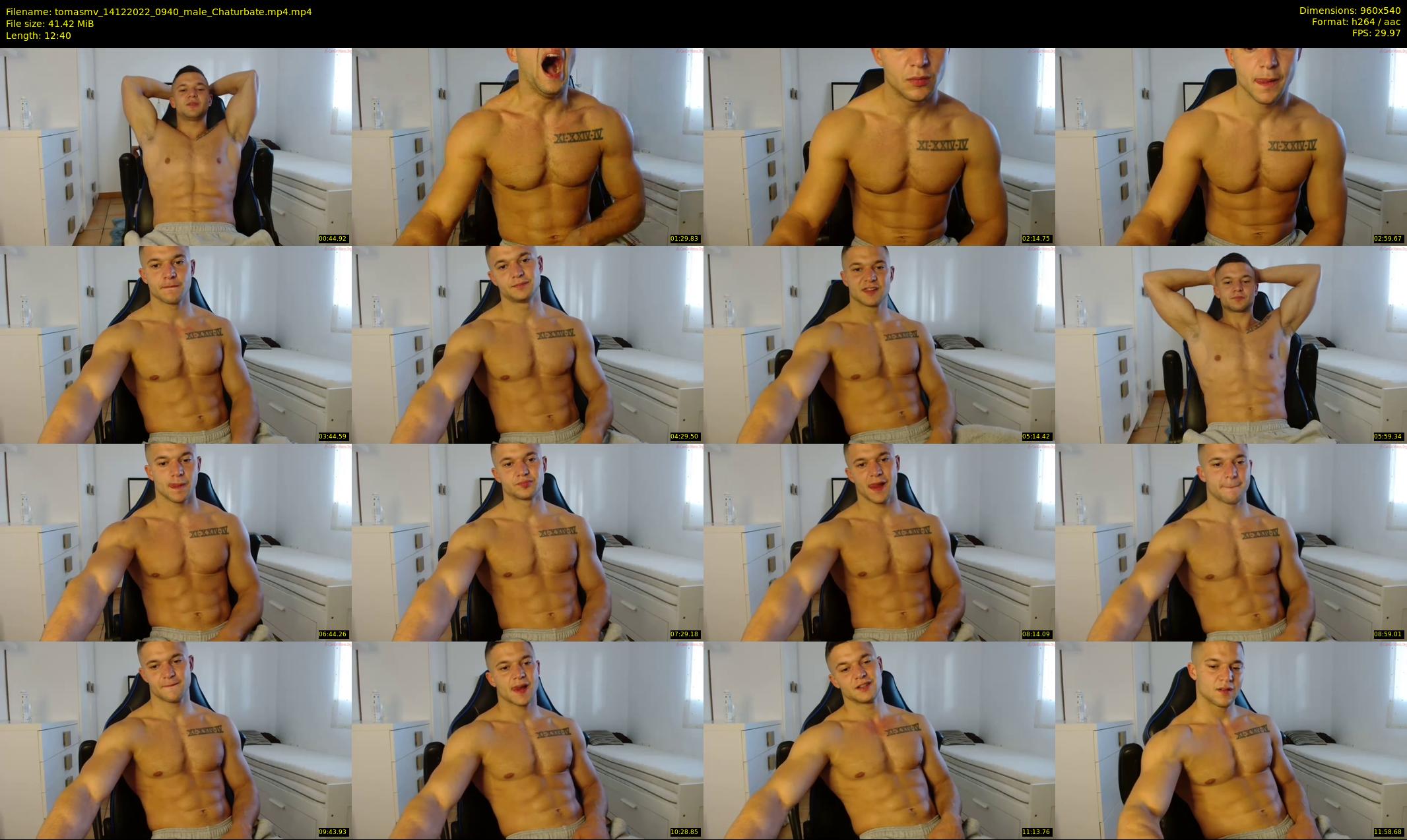 tomasmv — 13 minute Chaturbate male cam show recording, 480p, Dec 14, 2022