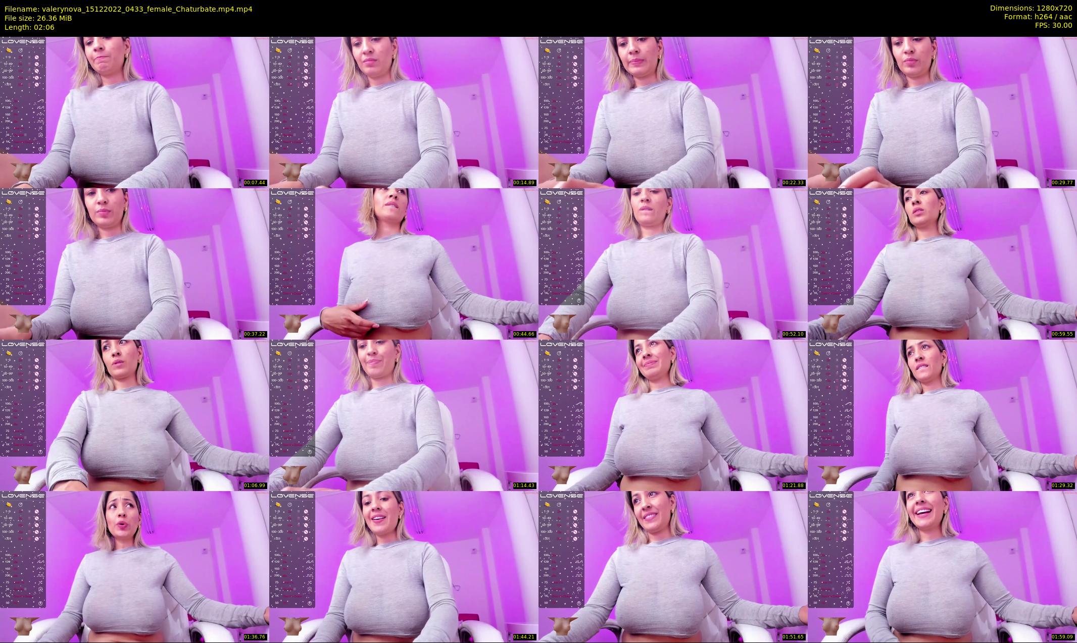 valerynova — 3 minute Chaturbate female cam show recording, 720p, Dec 15, 2022