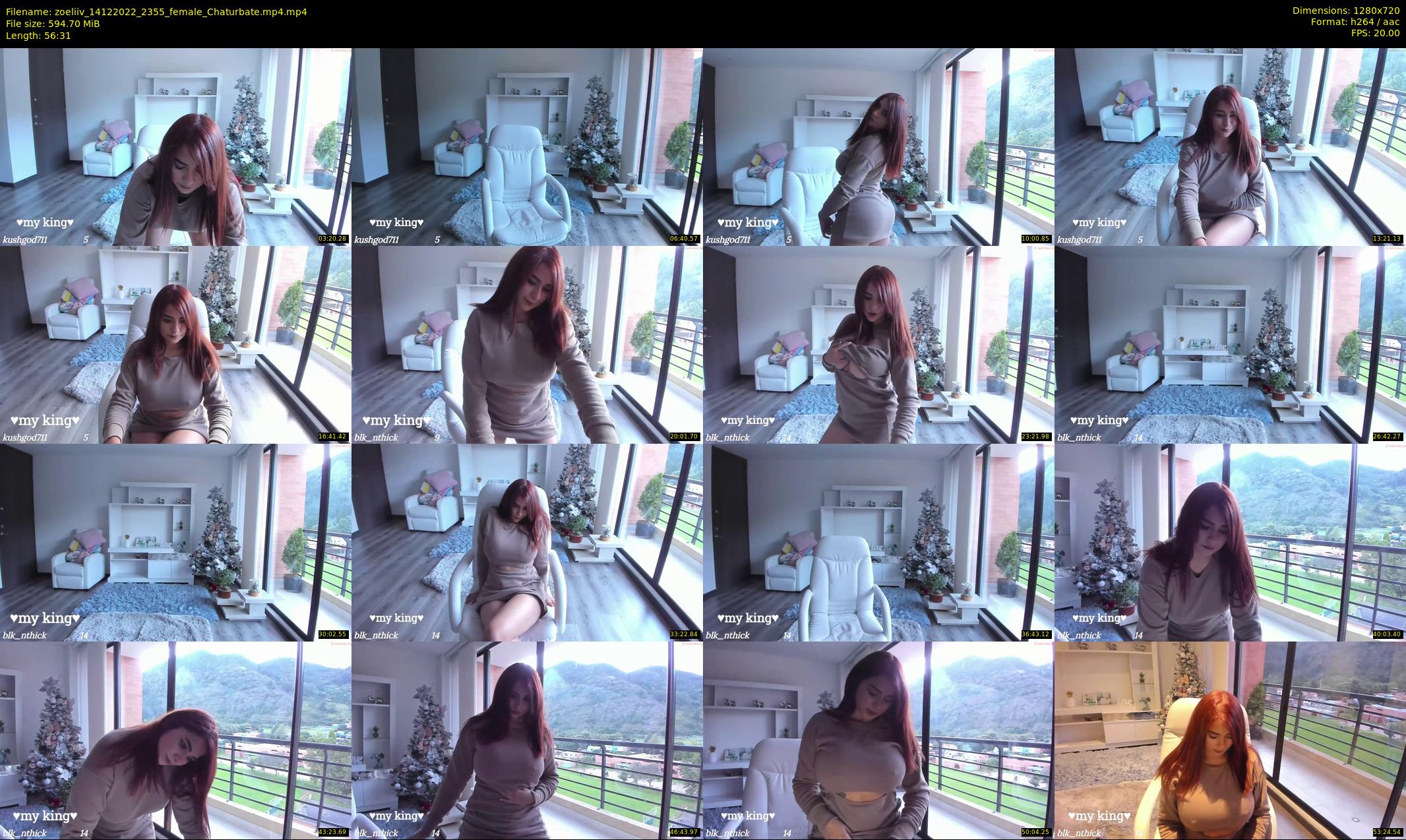 zoeliiv — 57 minute Chaturbate female cam show recording, 720p, Dec 14, 2022