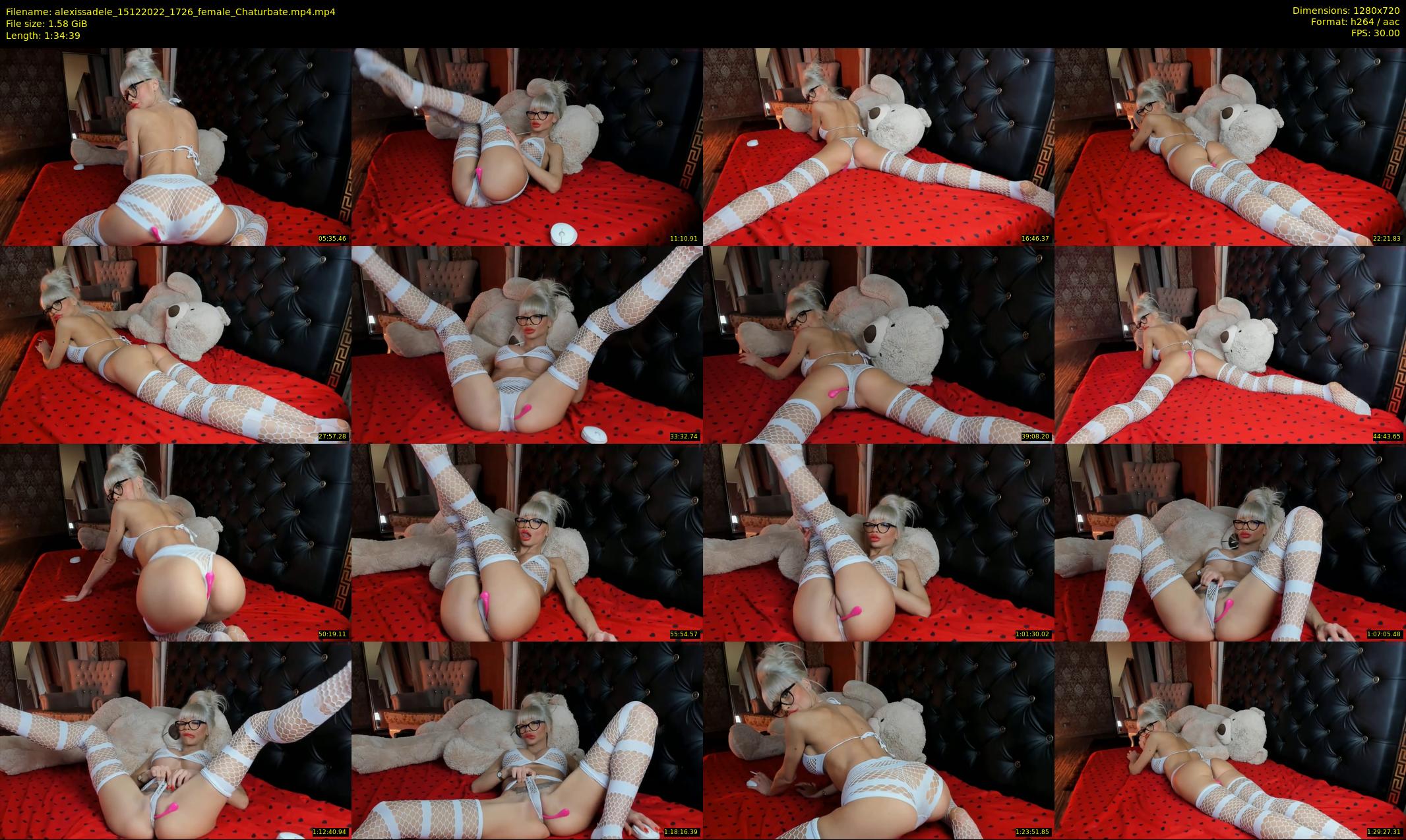 alexissadele — 95 minute Chaturbate female cam show recording, 720p, Dec 15, 2022