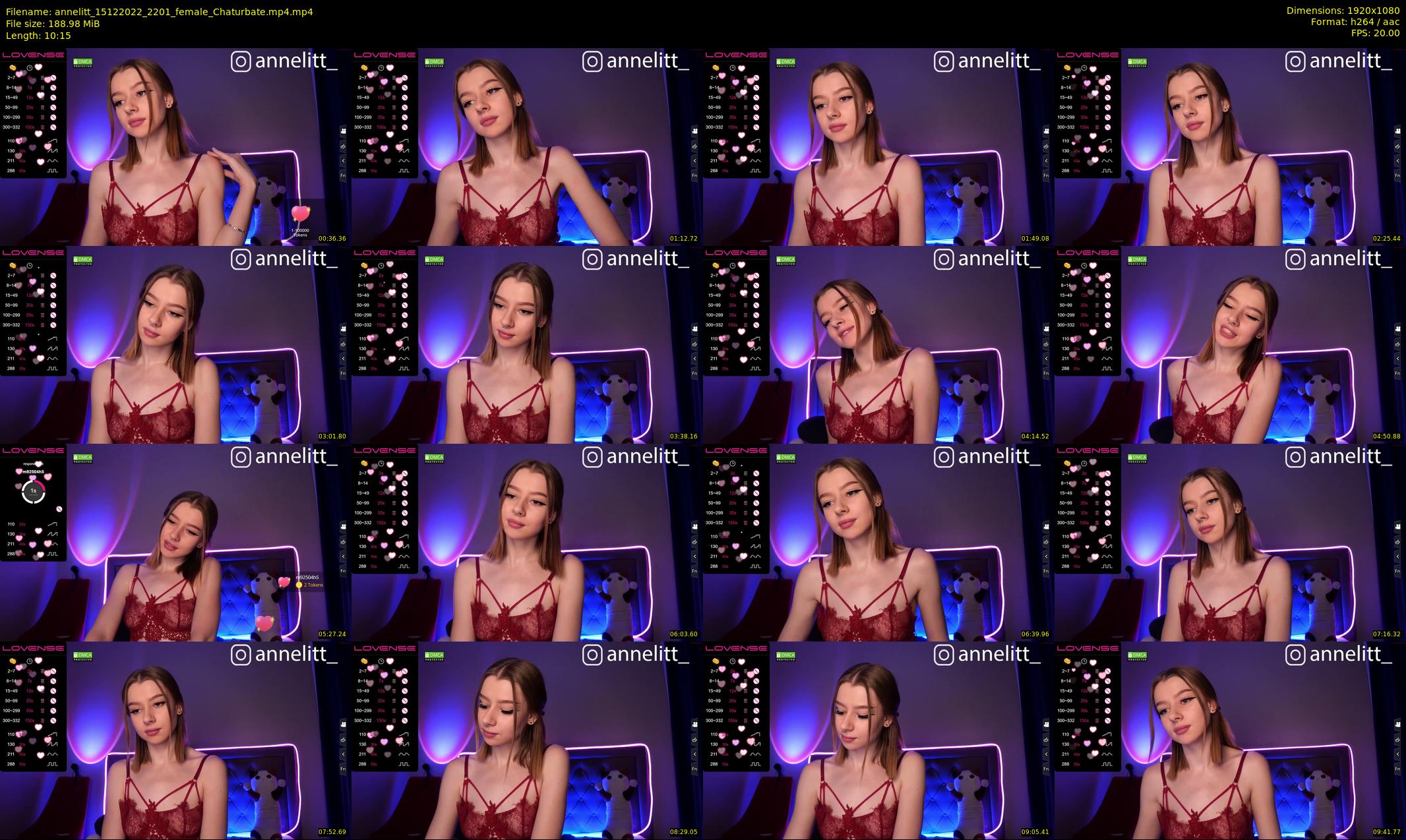 annelitt — 11 minute Chaturbate female cam show recording, 1080p, Dec 15, 2022