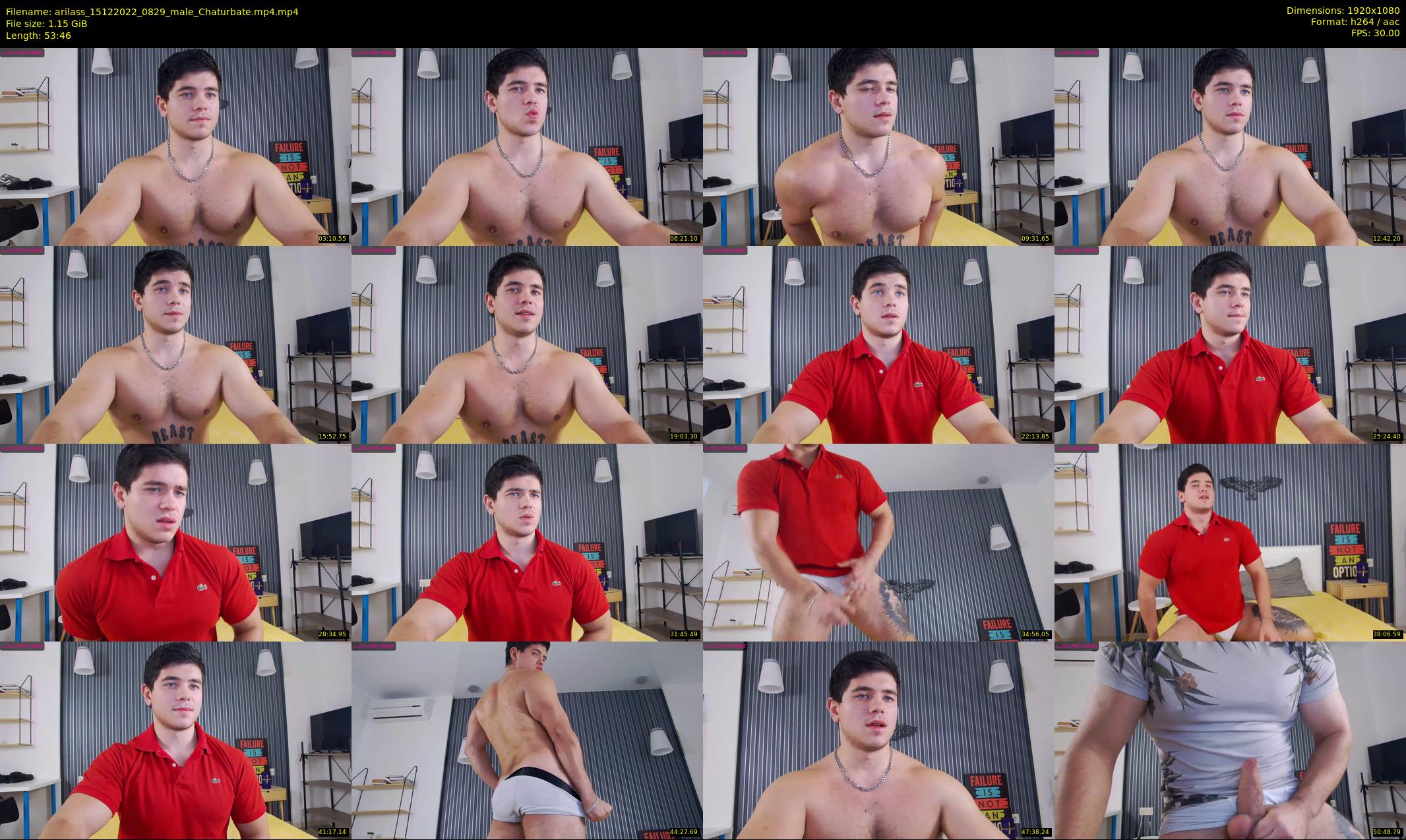 arilass — 54 minute Chaturbate male cam show recording, 1080p, Dec 15, 2022