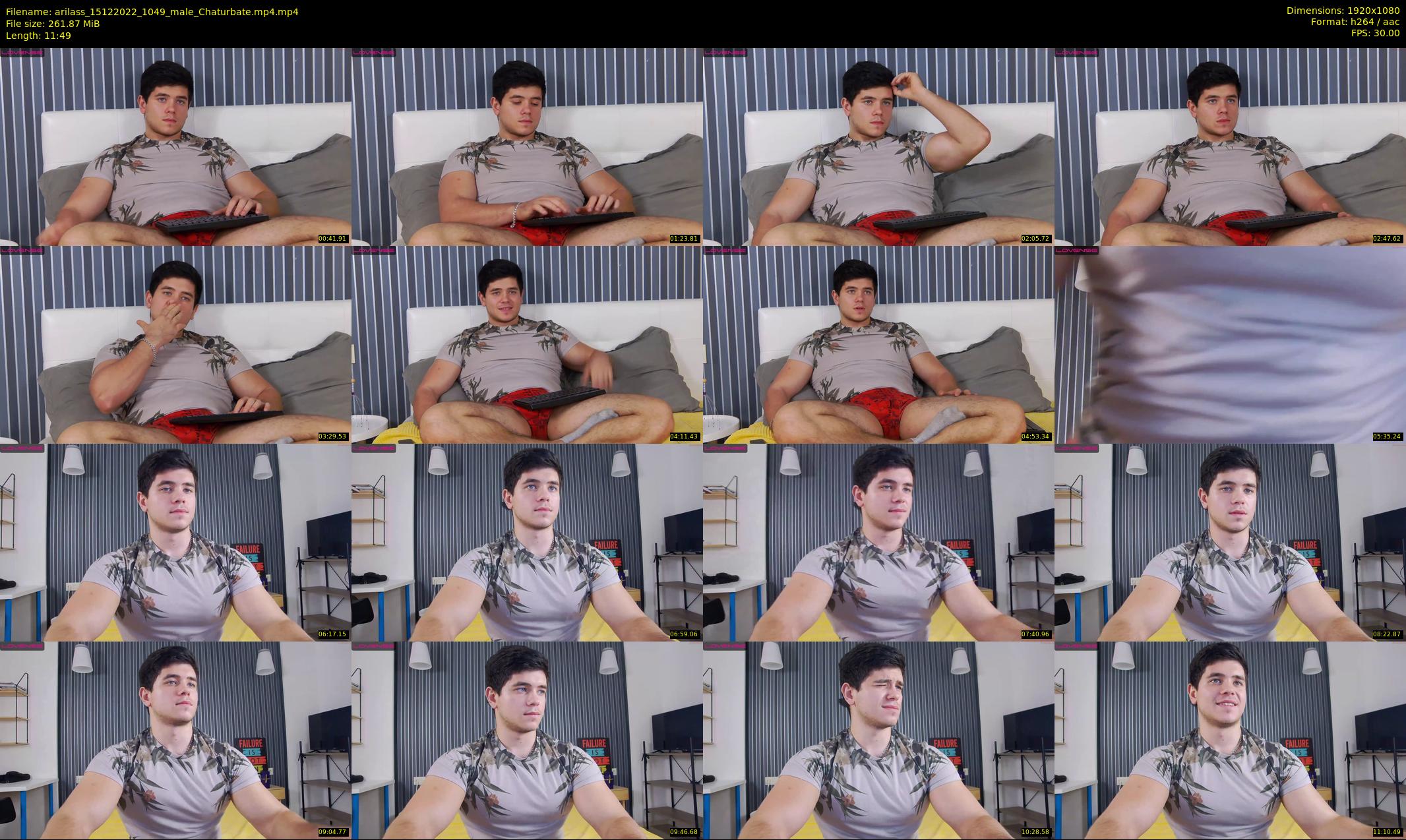 arilass — 12 minute Chaturbate male cam show recording, 1080p, Dec 15, 2022