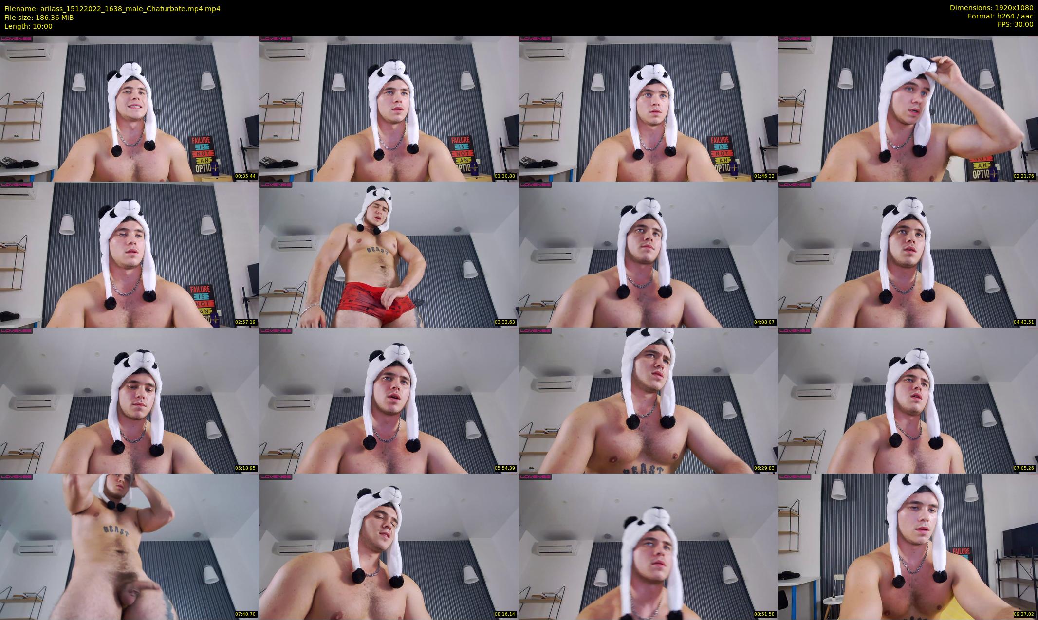 arilass — 10 minute Chaturbate male cam show recording, 1080p, Dec 15, 2022