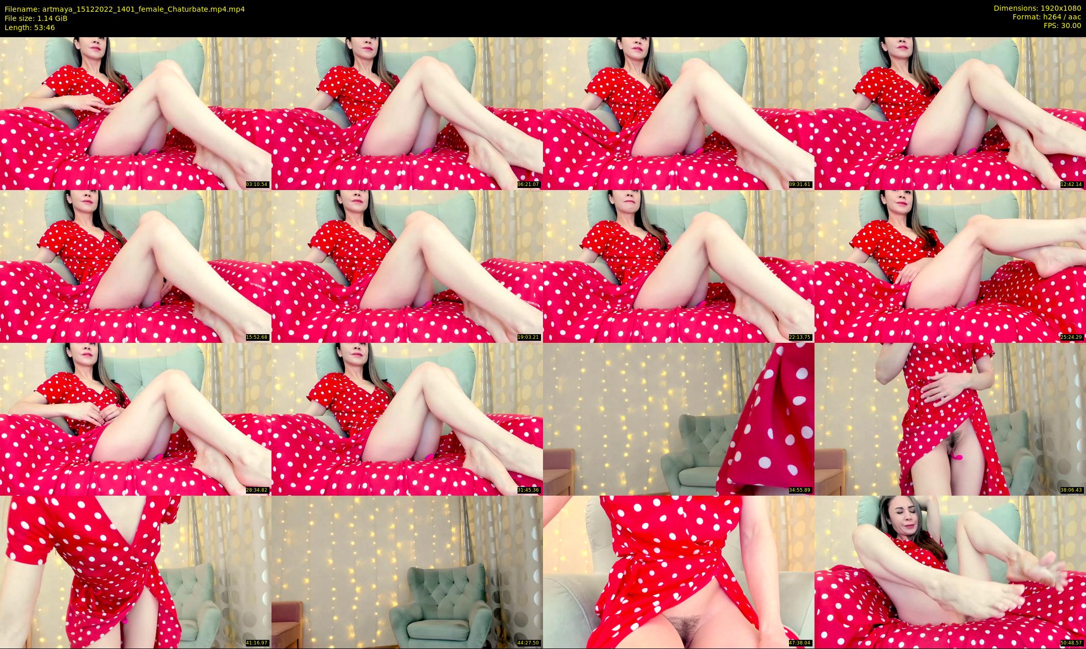 artmaya — 54 minute Chaturbate female cam show recording, 1080p, Dec 15, 2022