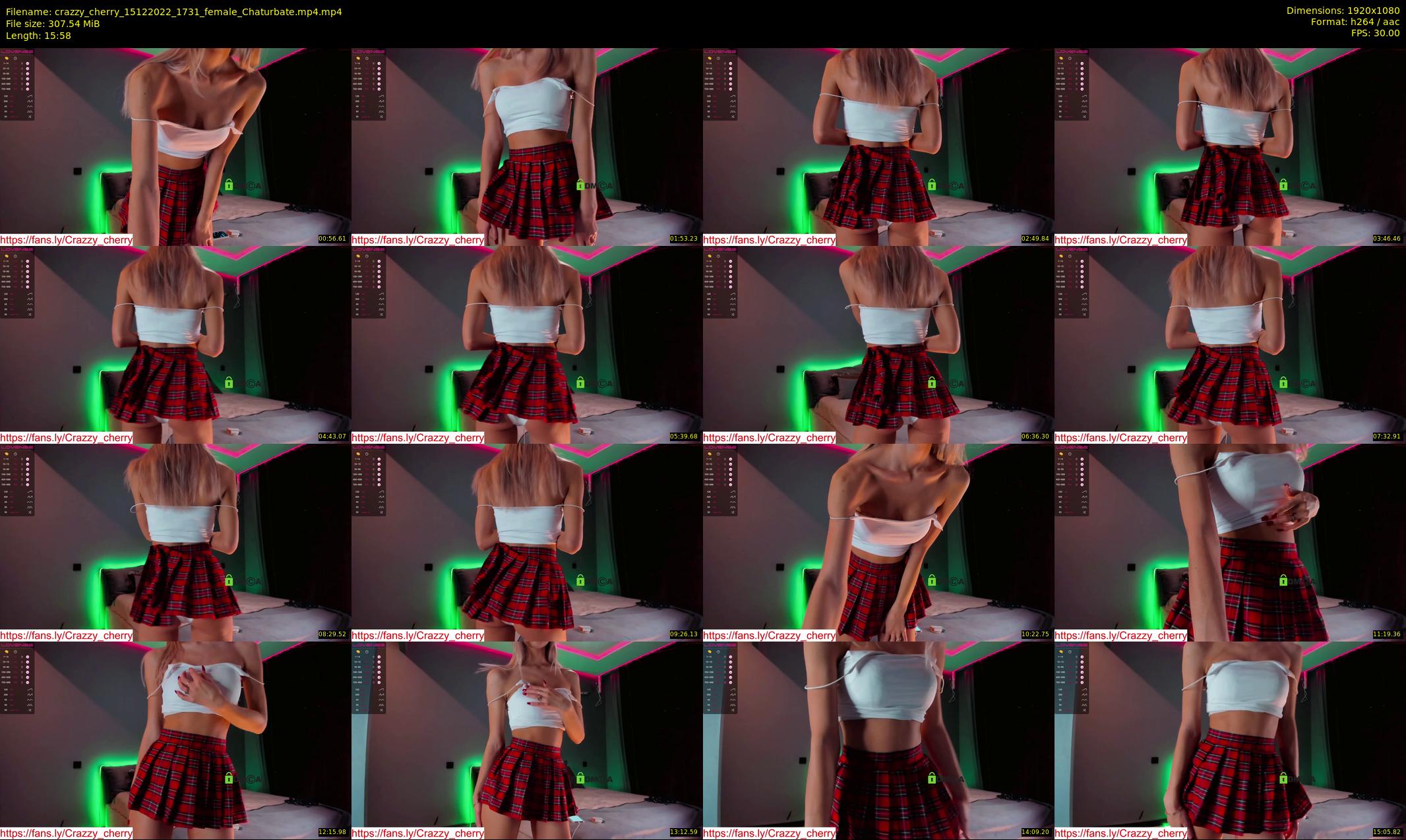 crazzy_cherry — 16 minute Chaturbate female cam show recording, 1080p, Dec 15, 2022