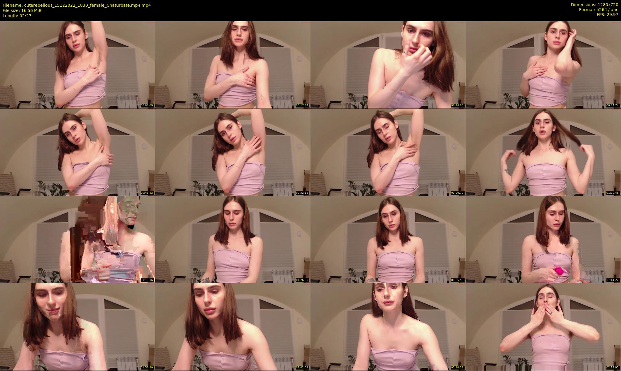 cuterebelious — 3 minute Chaturbate female cam show recording, 720p, Dec 15, 2022