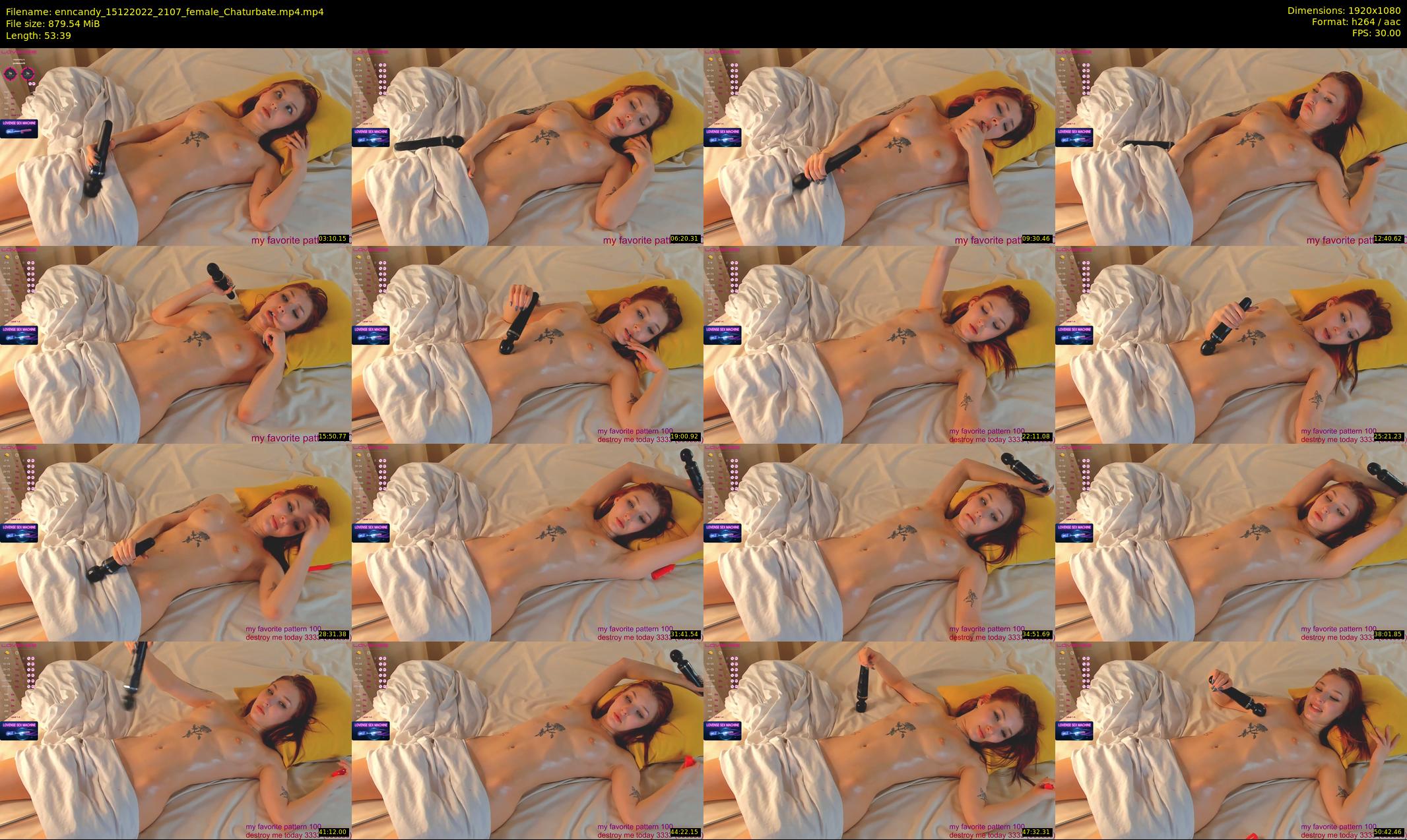 enncandy — 54 minute Chaturbate female cam show recording, 1080p, Dec 15, 2022