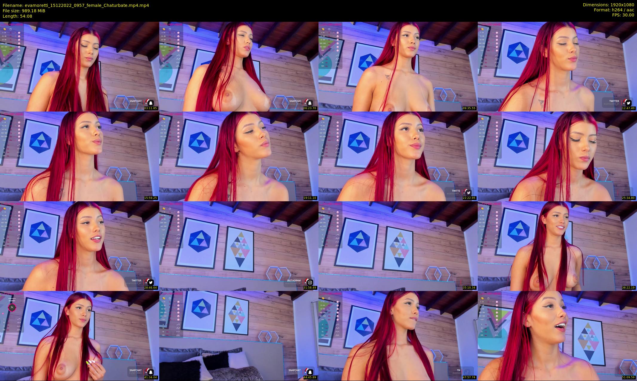 evamoretti — 55 minute Chaturbate female cam show recording, 1080p, Dec 15, 2022
