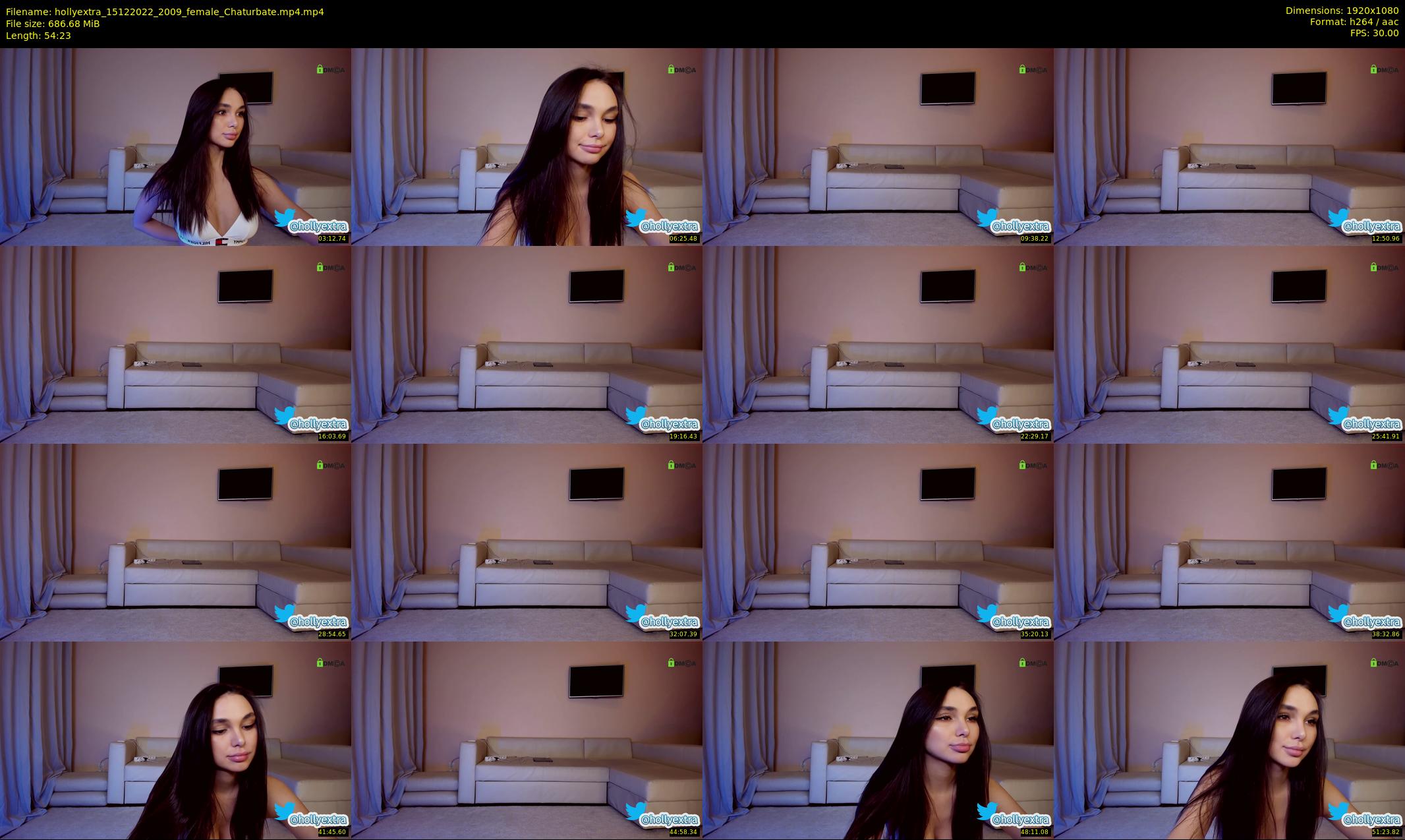 hollyextra — 55 minute Chaturbate female cam show recording, 1080p, Dec 15, 2022