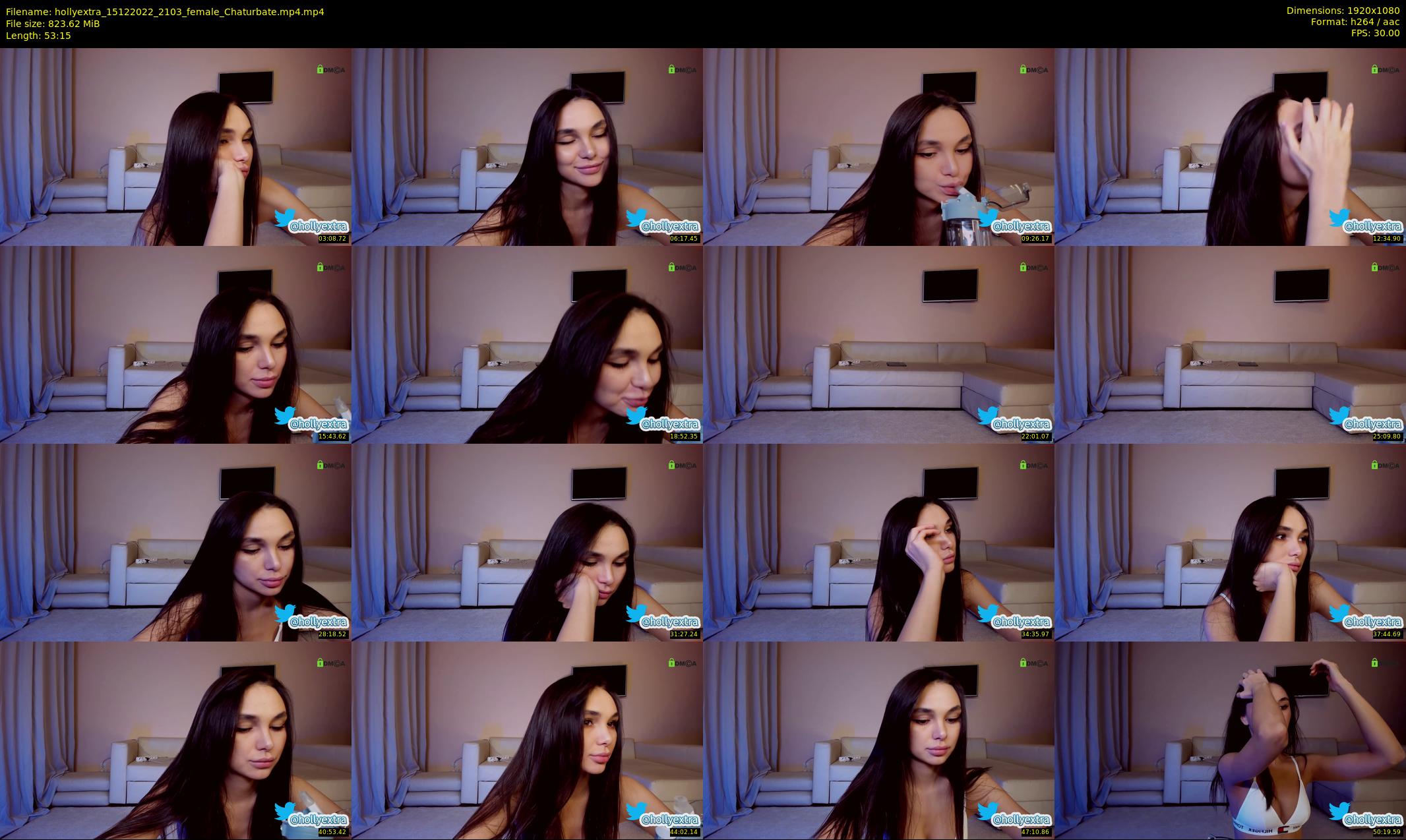 hollyextra — 54 minute Chaturbate female cam show recording, 1080p, Dec 15, 2022