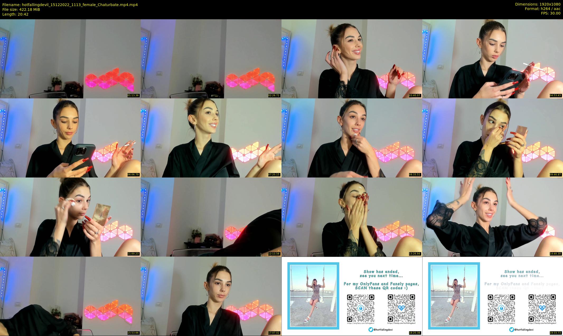 hotfallingdevil — 21 minute Chaturbate female cam show recording, 1080p, Dec 15, 2022