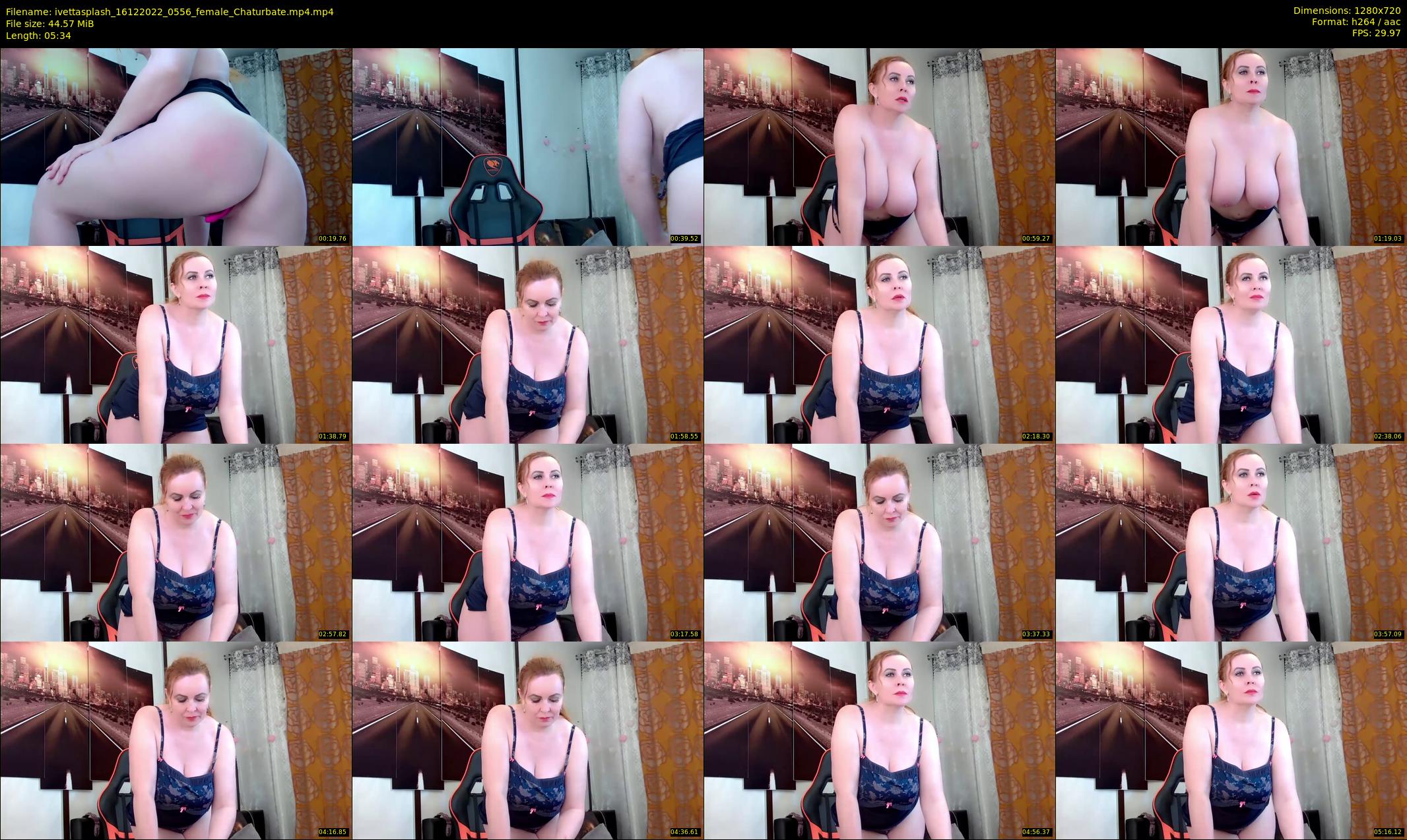 ivettasplash — 6 minute Chaturbate female cam show recording, 720p, Dec 16, 2022